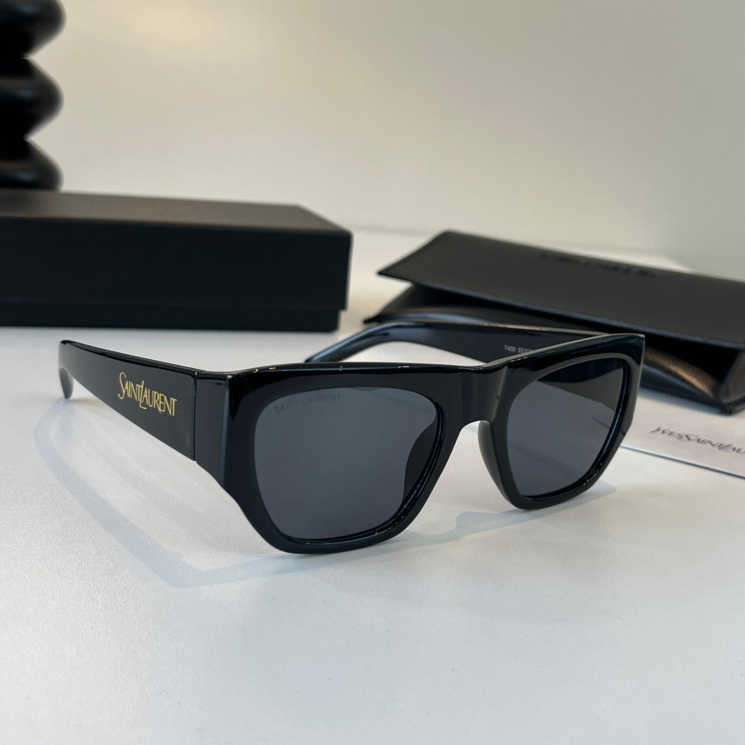 Saint Laurent Slim Black Lens Sunglasses for Men & Women - 486926