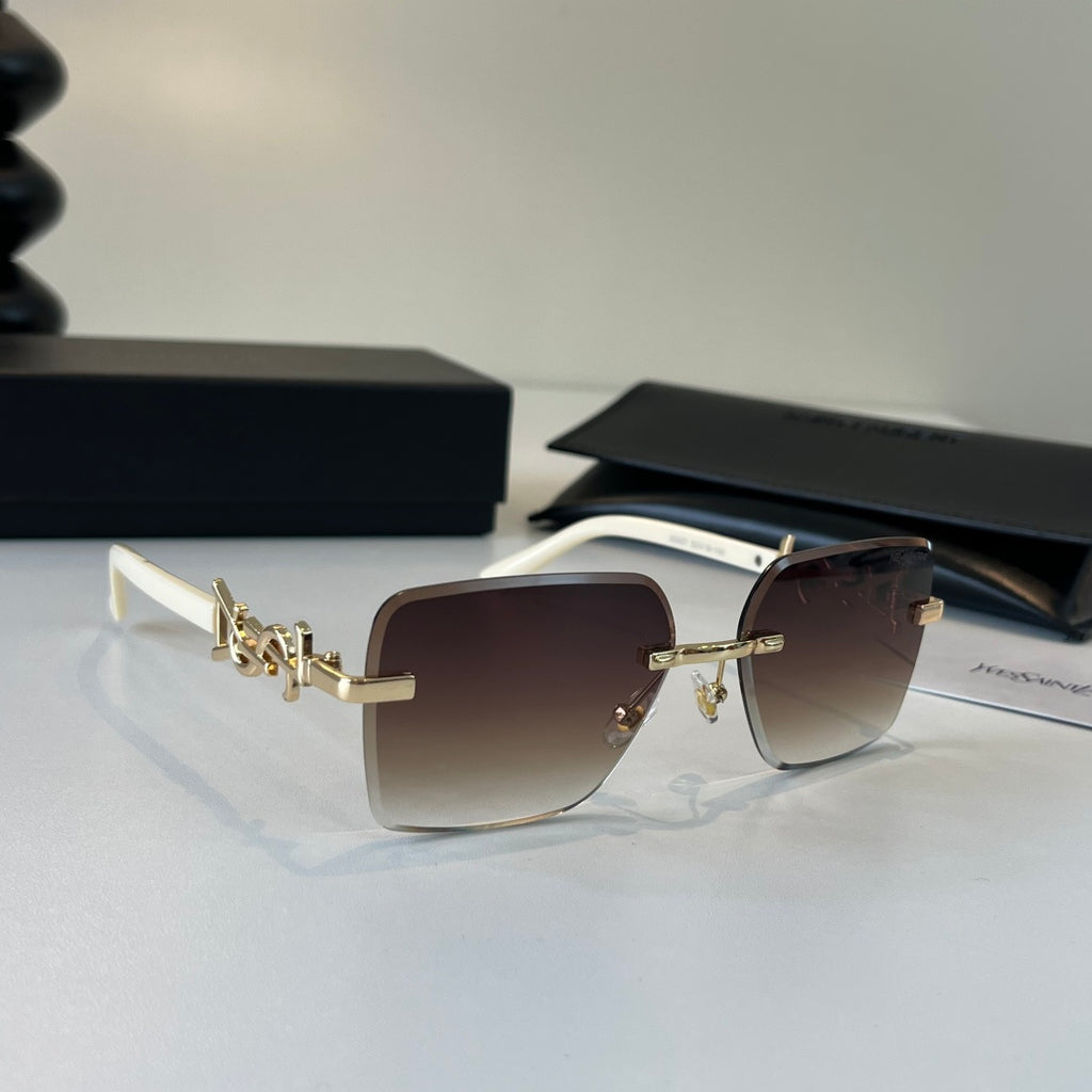 Saint Laurent Fashion Silver Lens Sunglasses for Men & Women - 486922