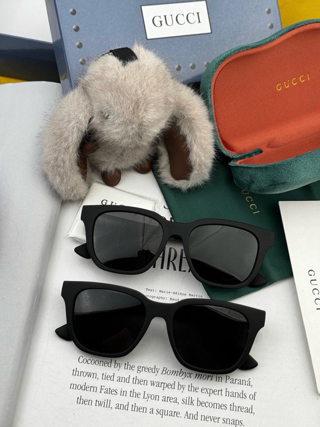 Gucci G7510 Square Gold Lens Sunglasses for Men & Women - detail image 7