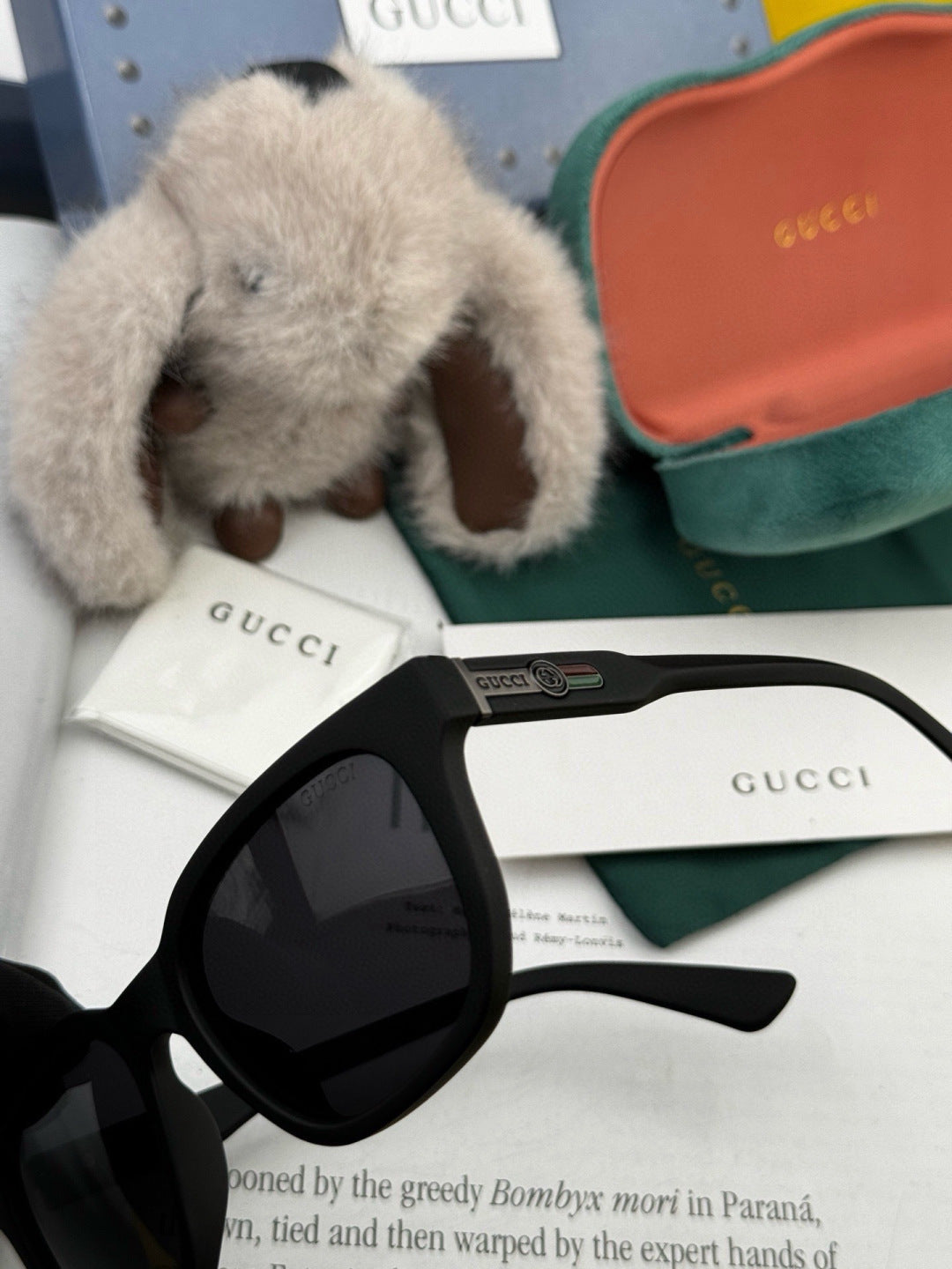 Gucci G7510 Square Gold Lens Sunglasses for Men & Women - detail image 4