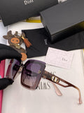 Dior CD9988 Polarized Square Pink Lens Sunglasses for Men & Women
