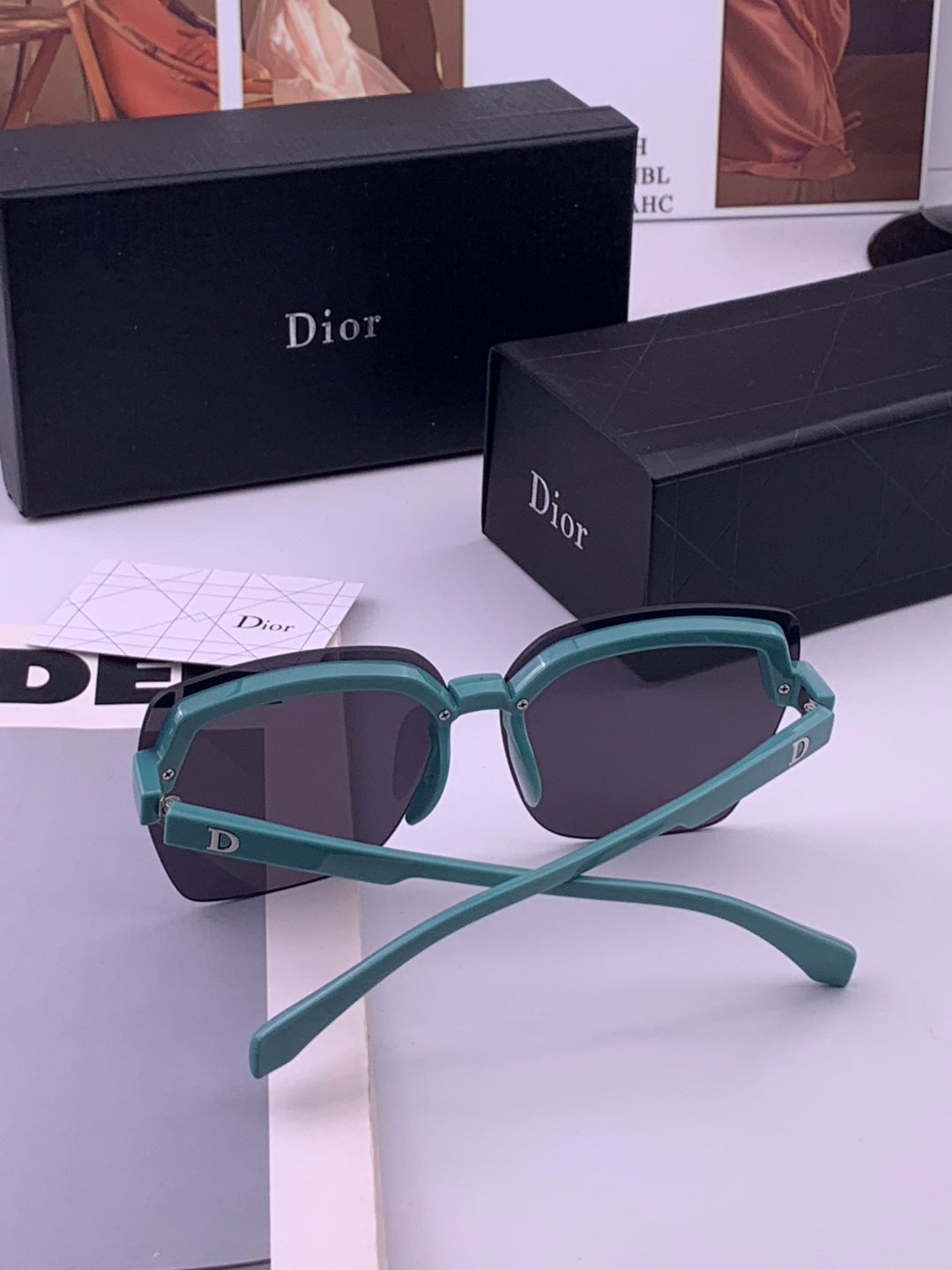 Dior D2130 Polarized Metal Fashion Gold Lens Sunglasses for Women - detail image 7
