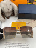 Louis Vuitton L3730 Square Red Lens Sunglasses for Men & Women