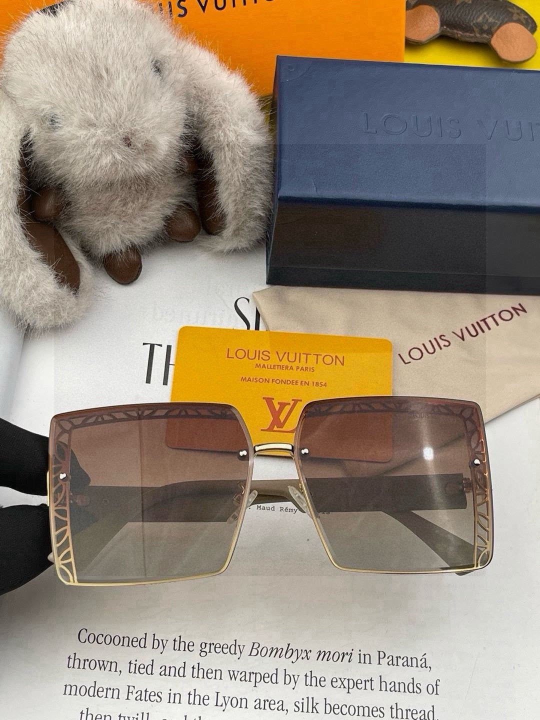 Louis Vuitton L3730 Square Red Lens Sunglasses for Men & Women