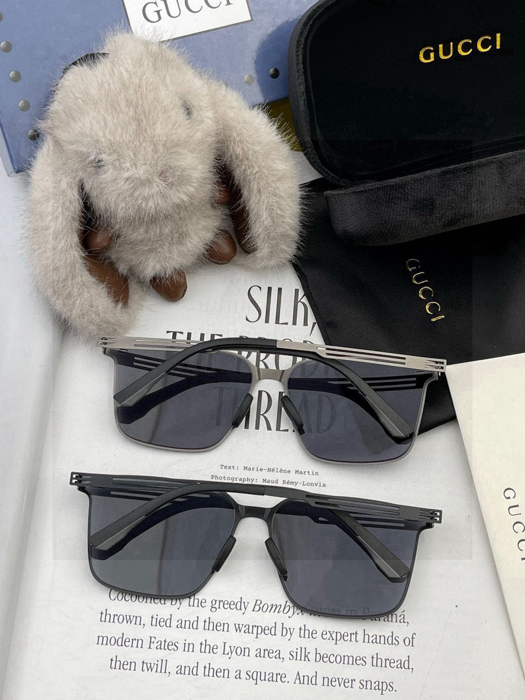 Gucci G176 Polarized Aviator Red Lens Sunglasses for Men - detail image 6