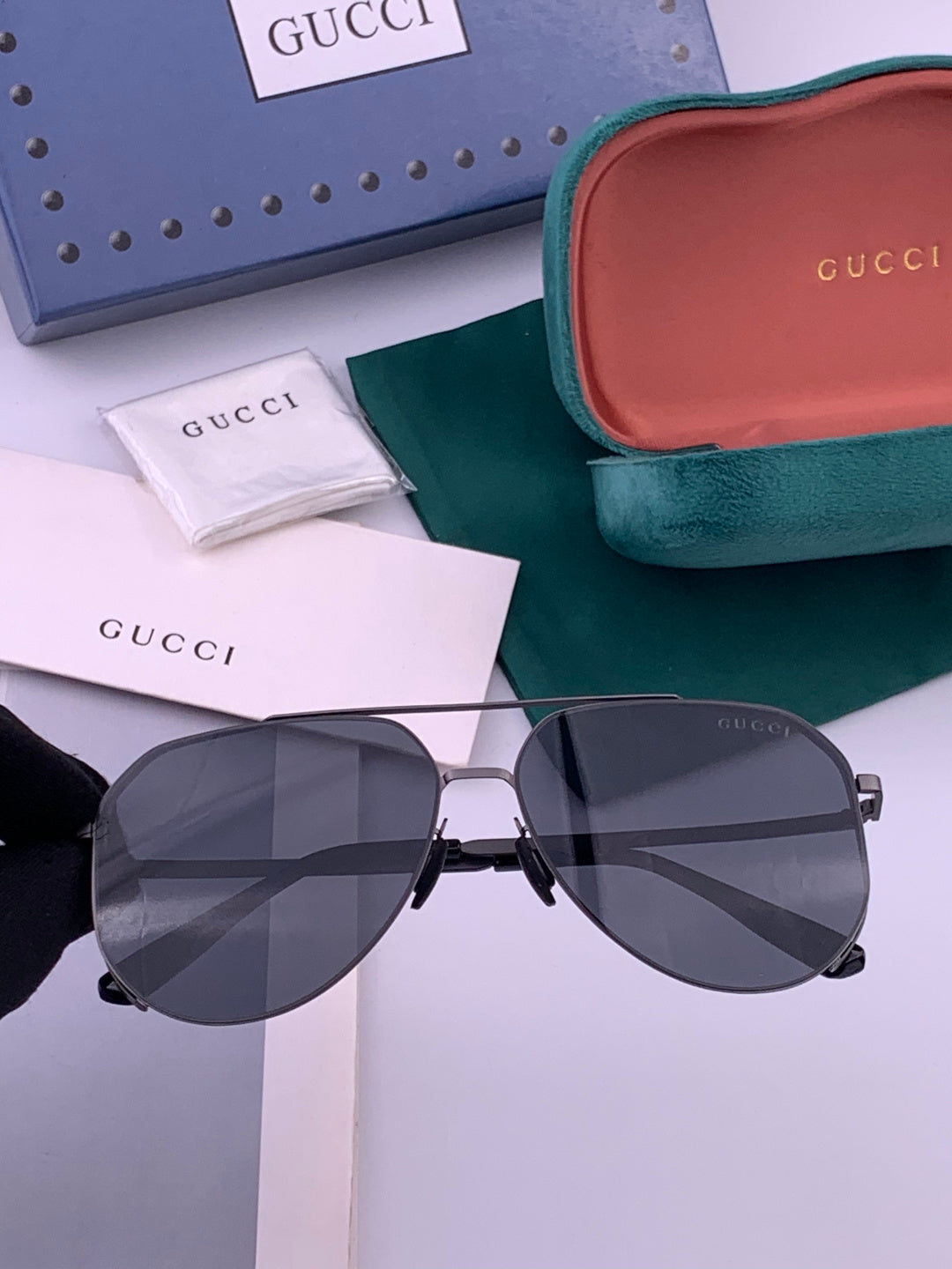 Gucci G7380 Fashion Gold Lens Sunglasses for Men & Women