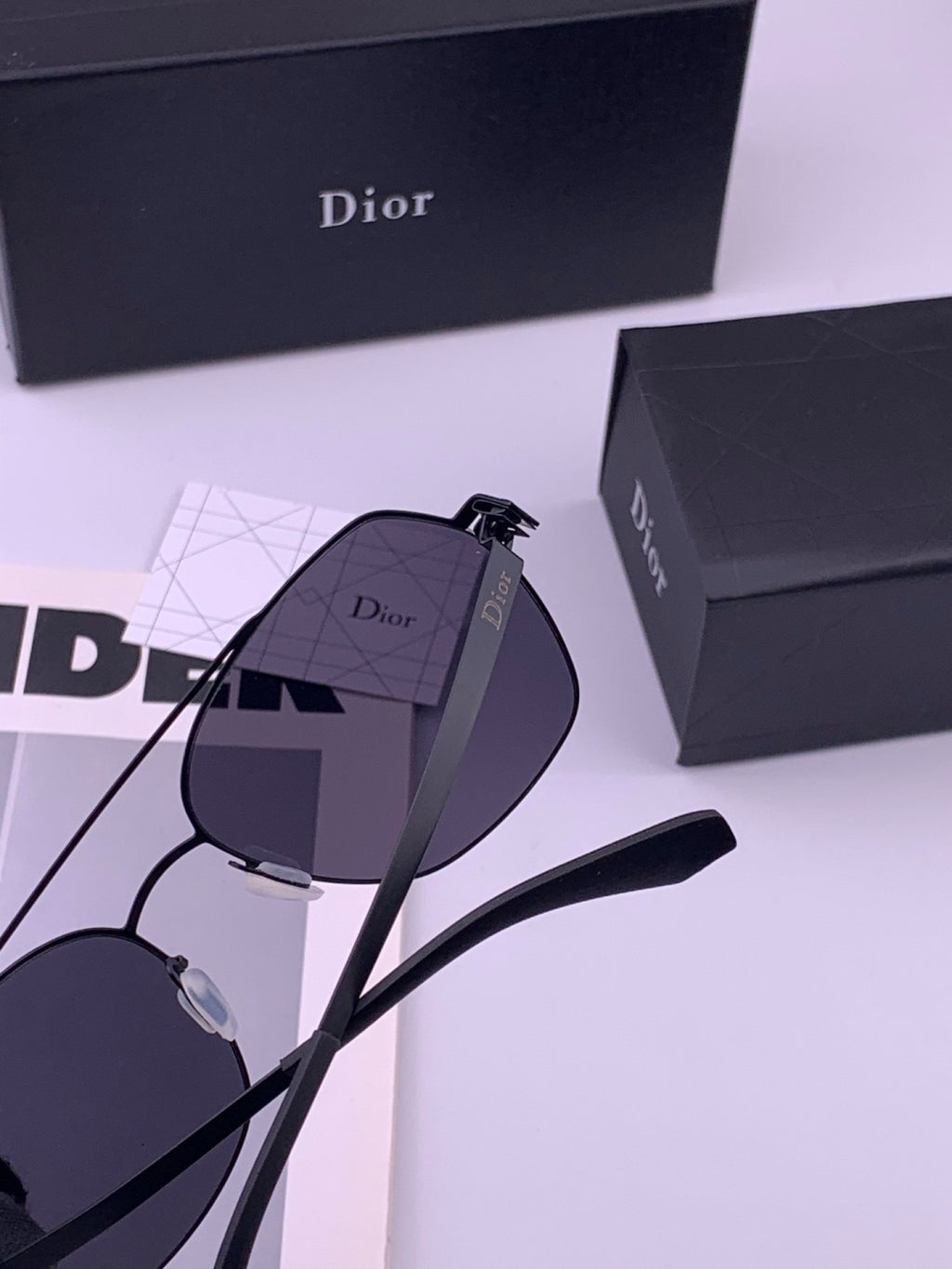 Dior Oversized Orange Lens Sunglasses for Men & Women - detail image 4