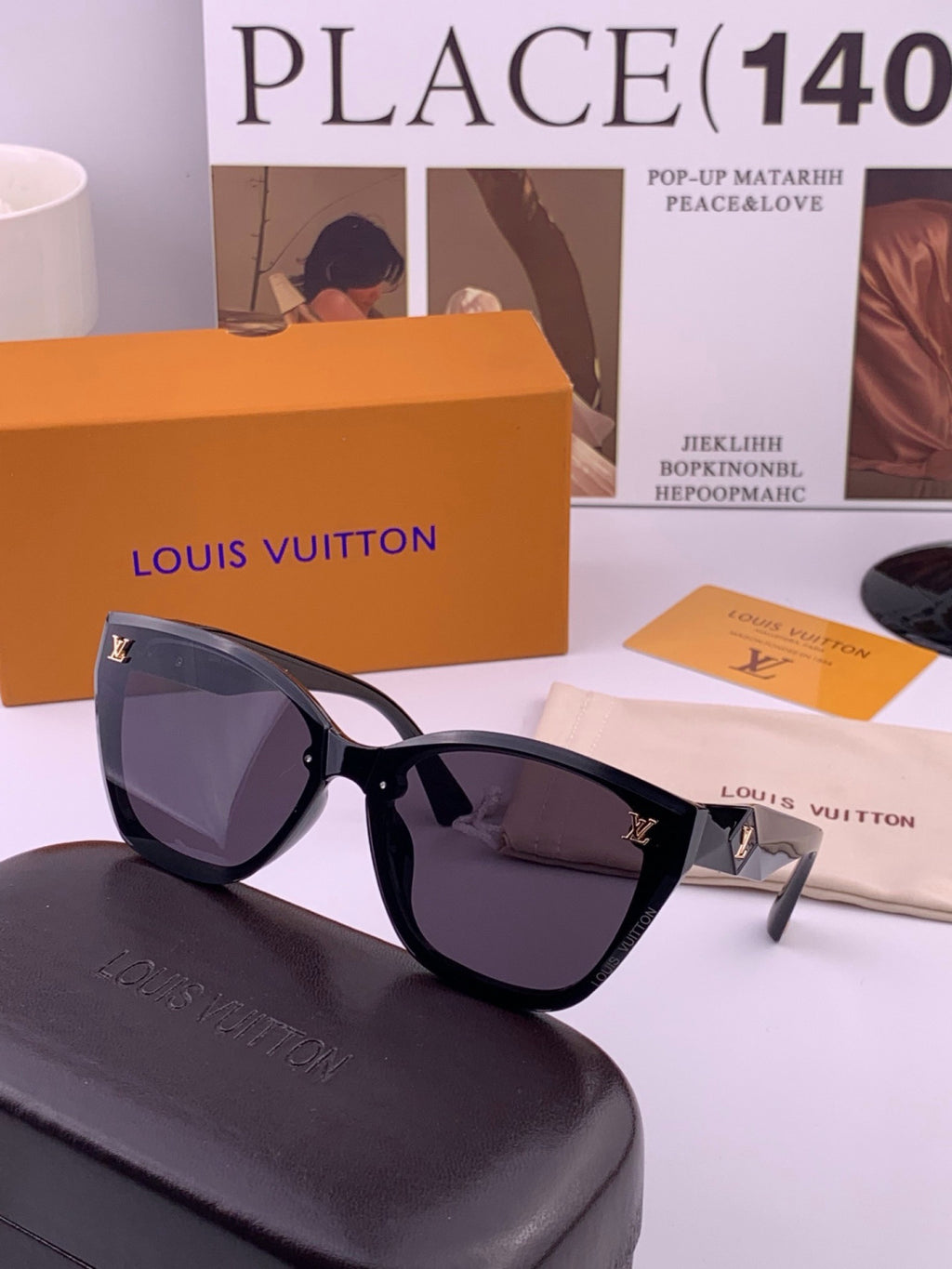 Louis Vuitton Fashion Gold Lens Sunglasses for Men & Women - 486186 - detail image 3