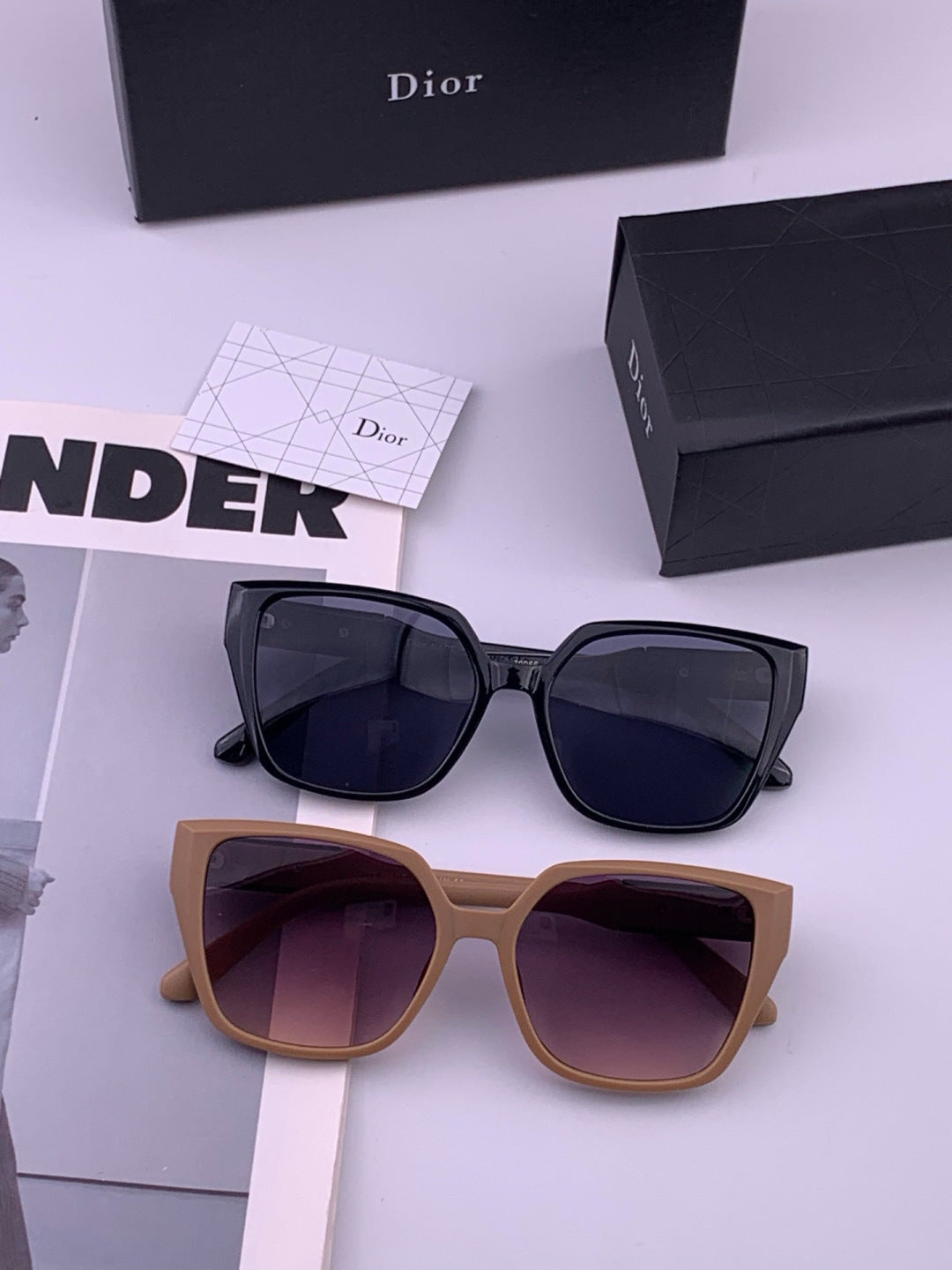 Dior D67706 Fashion Brown Lens Sunglasses for Men & Women - detail image 7