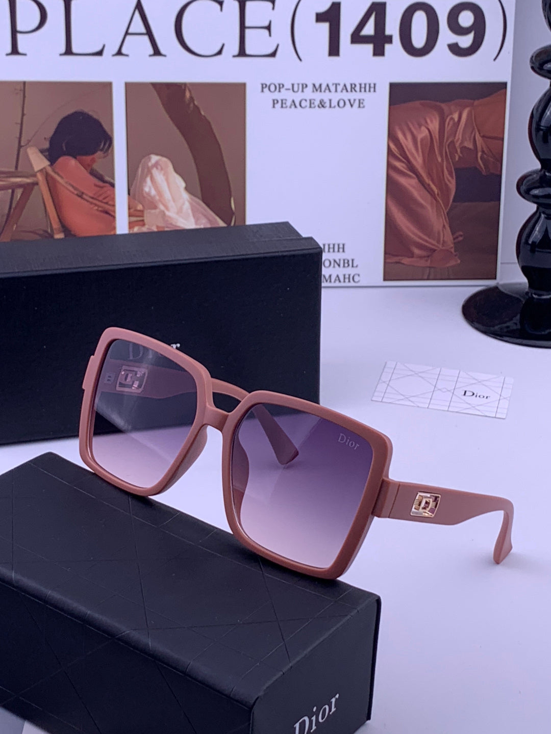 Dior D78000 Fashion Gold Lens Sunglasses for Men & Women - detail image 2