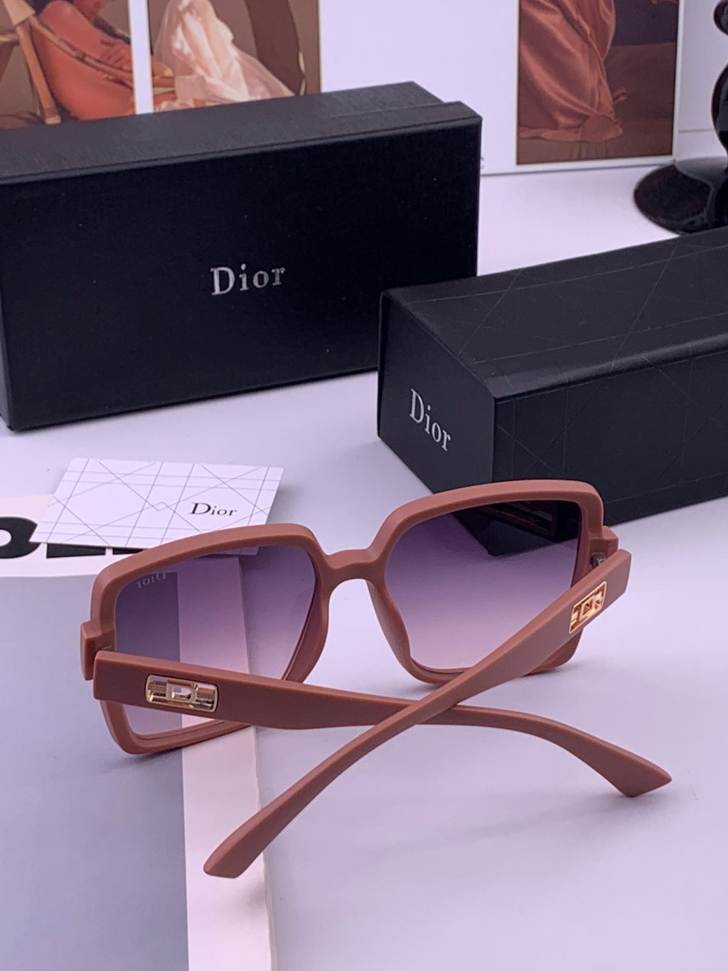 Dior D78000 Fashion Gold Lens Sunglasses for Men & Women - detail image 6
