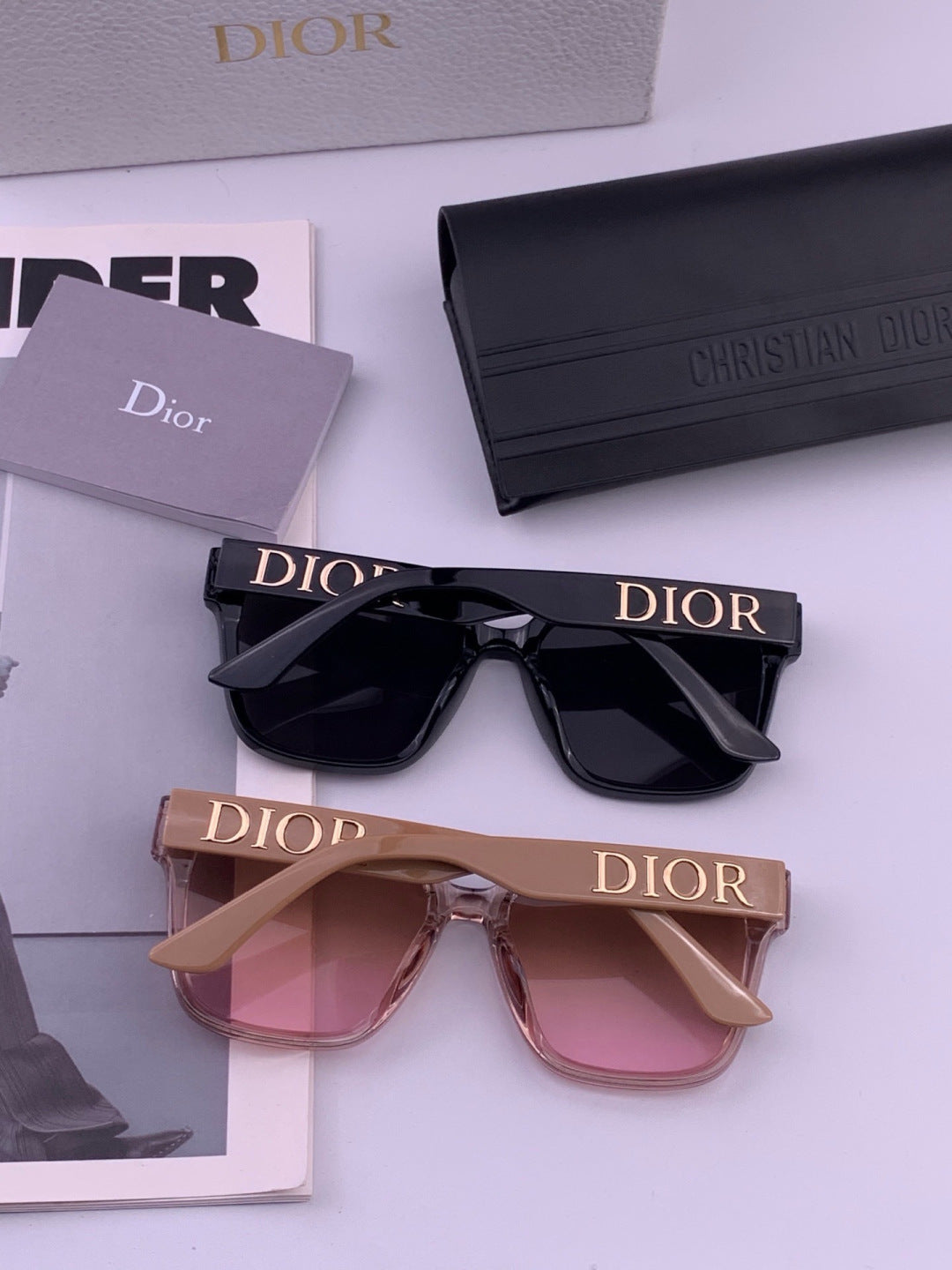 Dior D6895 Square Pink Lens Sunglasses for Men & Women - detail image 5