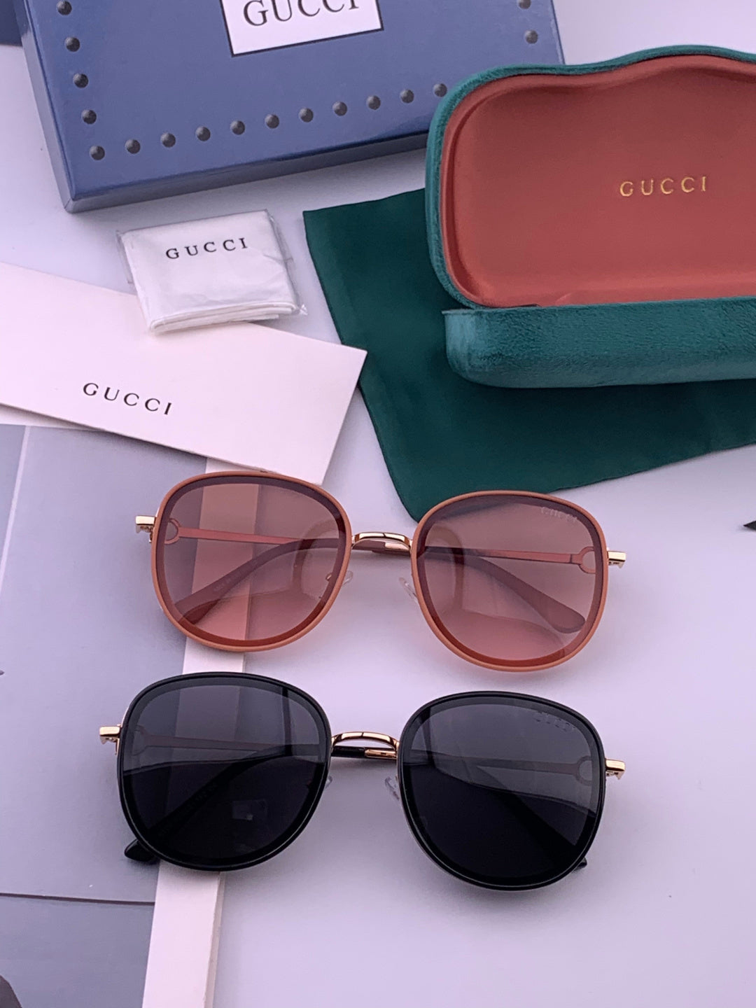 Gucci G9680 Polarized Fashion Gold Lens Sunglasses for Men & Women - detail image 7