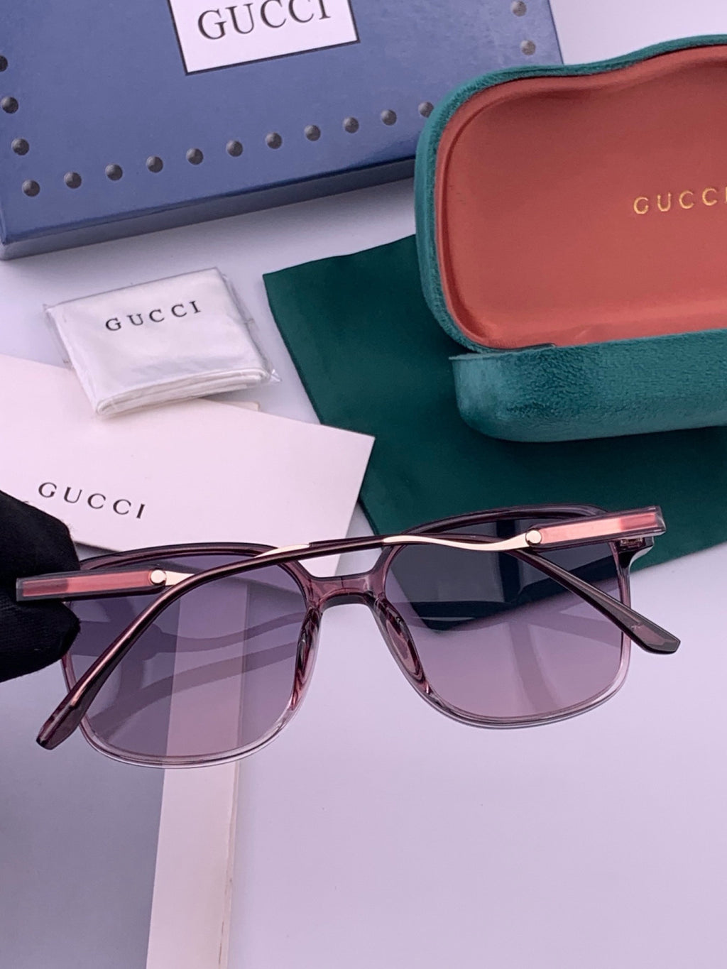 Gucci G7231 Metal Fashion Red Lens Sunglasses for Men & Women - 486364 - detail image 6