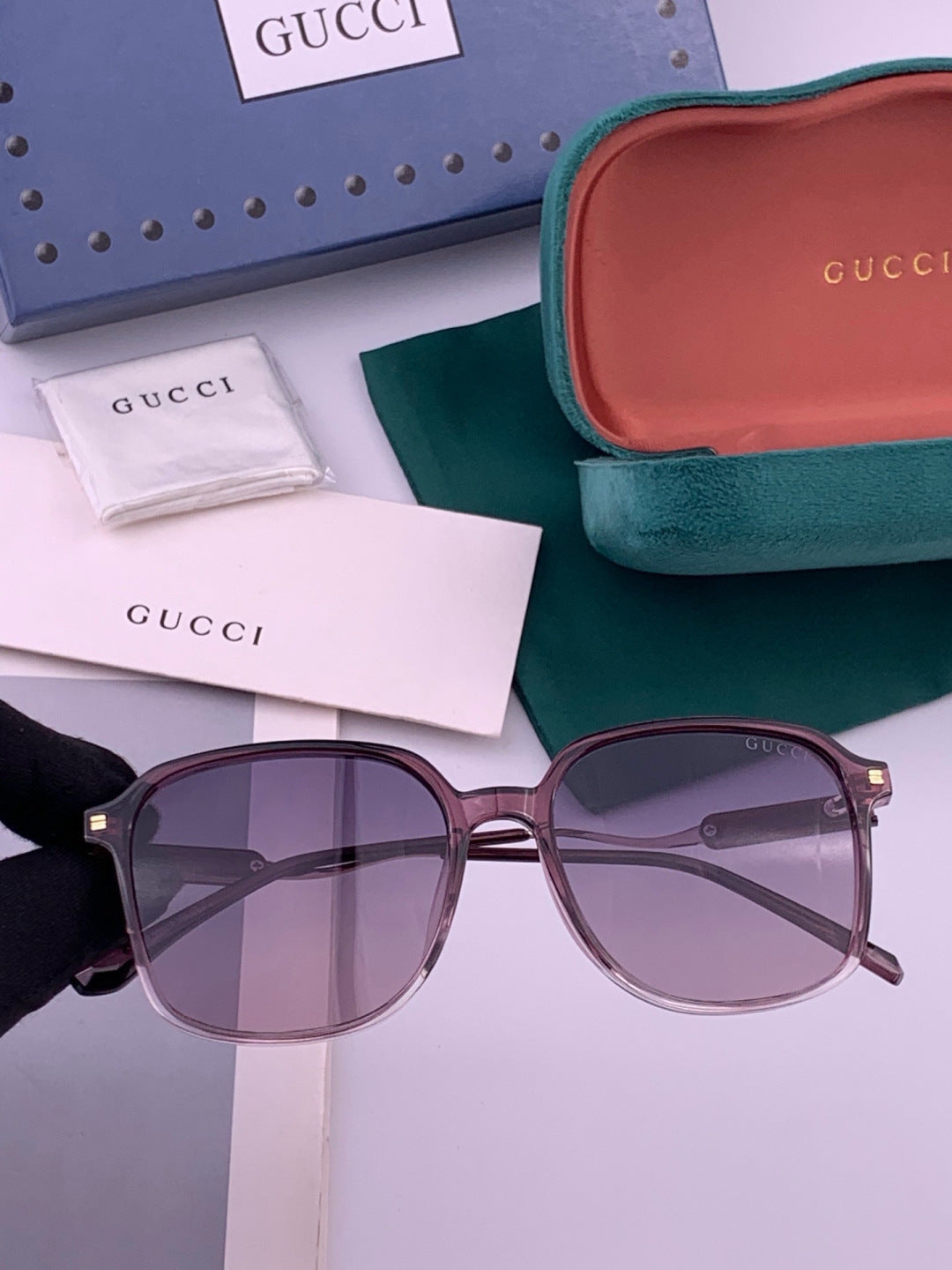 Gucci G7231 Metal Fashion Red Lens Sunglasses for Men & Women - 486364