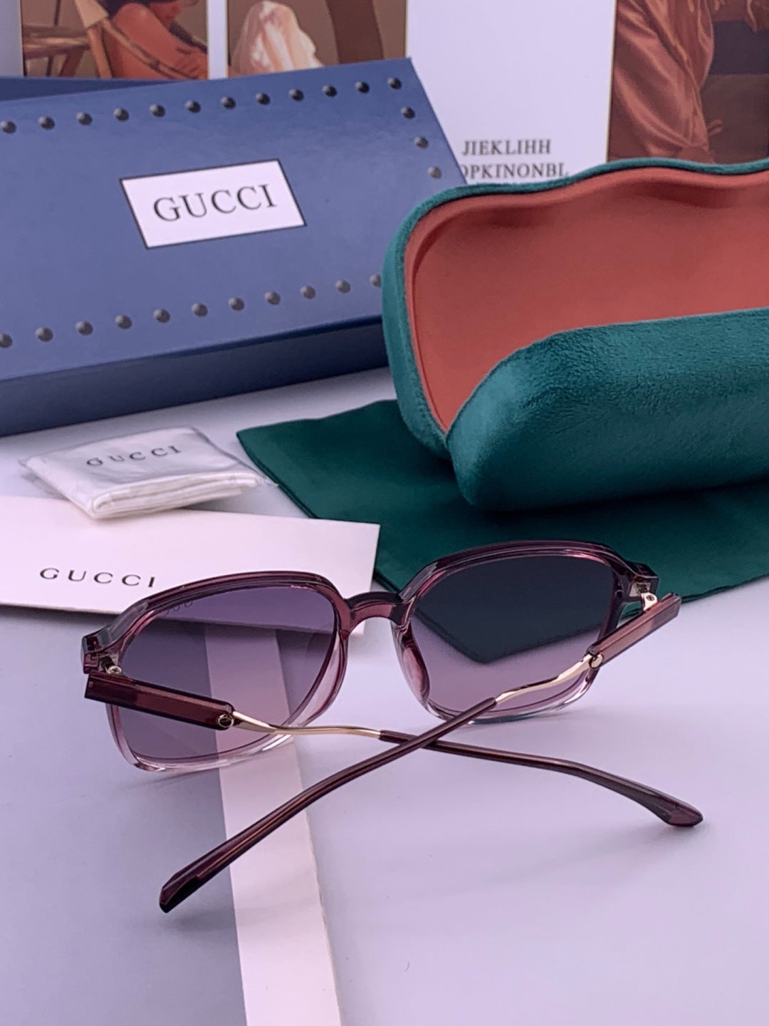 Gucci G7231 Metal Fashion Red Lens Sunglasses for Men & Women - 486364 - detail image 5
