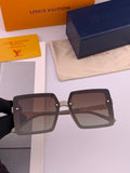 Louis Vuitton L2711 Polarized Square Red Lens Sunglasses for Men & Women