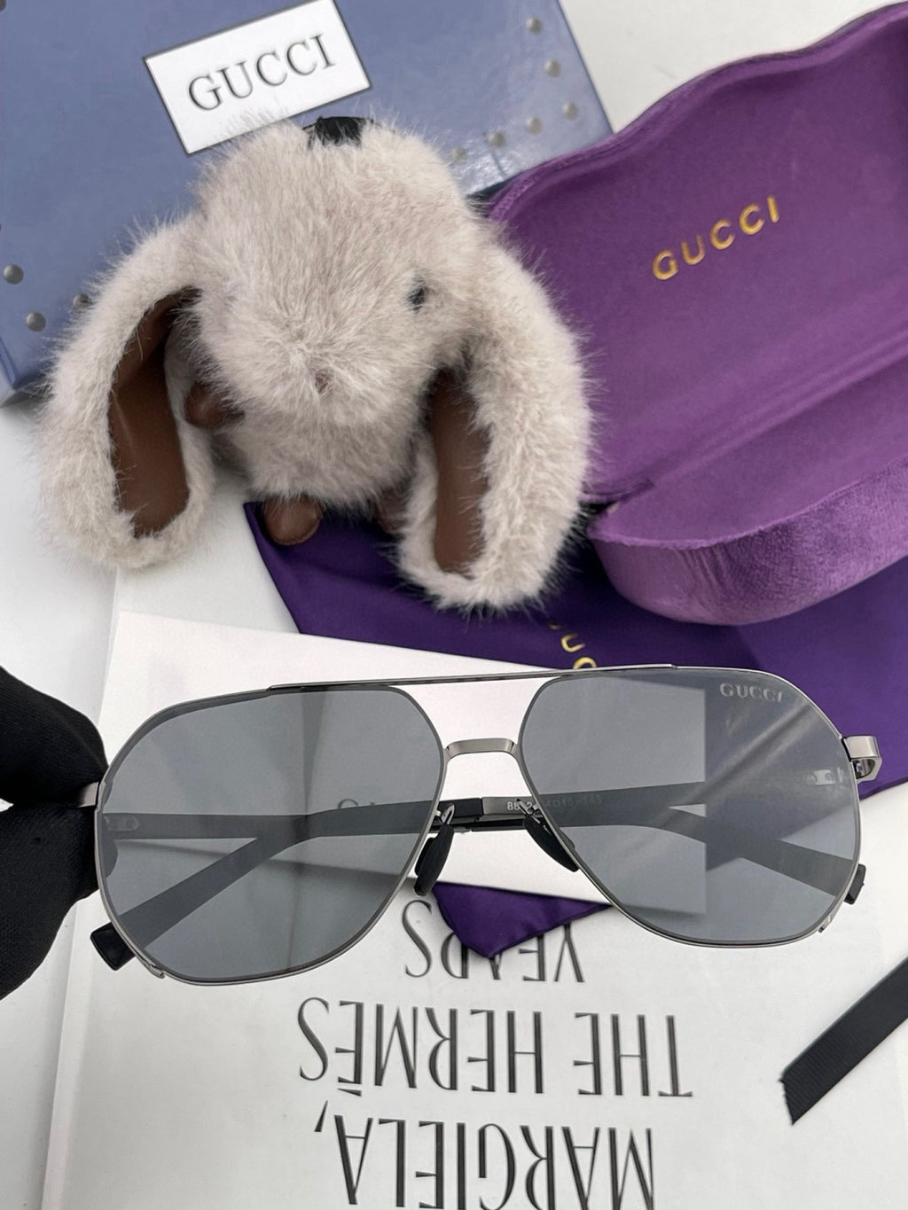Gucci G2881 Polarized Aviator Gold Lens Sunglasses for Men - 486351 - detail image 3