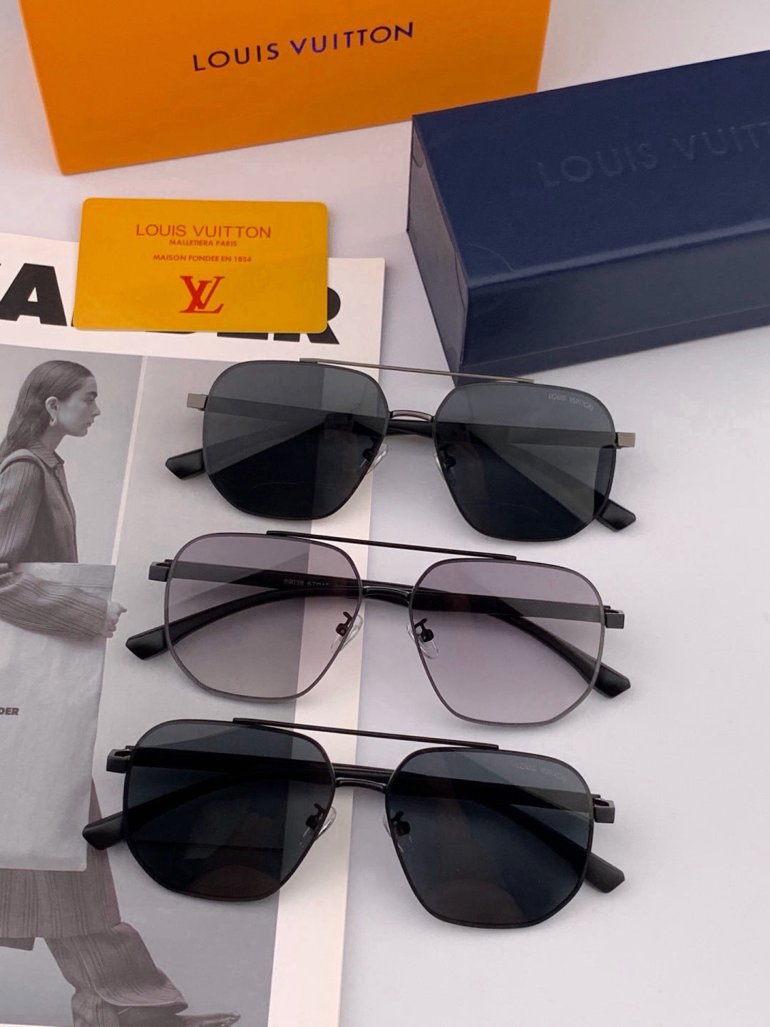 Gucci G2881 Polarized Aviator Gold Lens Sunglasses for Men - detail image 4