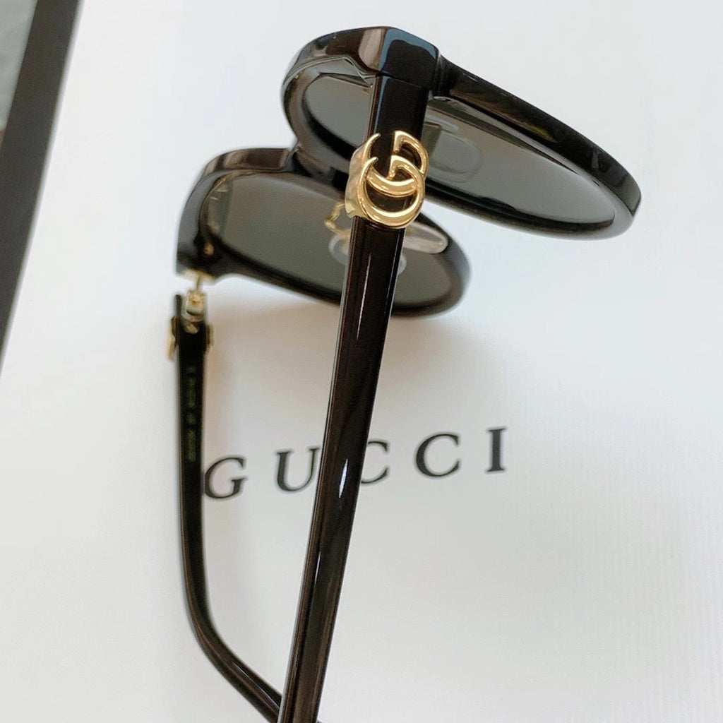 Gucci GG1073 Acetate Cat-Eye Black Lens Sunglasses for Men & Women - 431468 - detail image 8