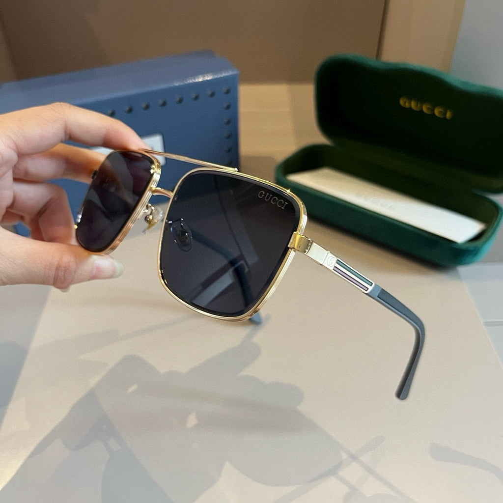 Gucci Metal Aviator Gold Lens Sunglasses for Men & Women - 997682 - detail image 5