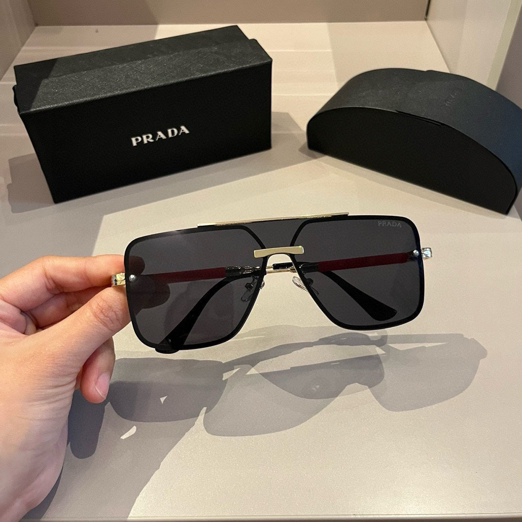 Prada Polarized Fashion Silver Lens Sunglasses for Men - 432055 - detail image 3