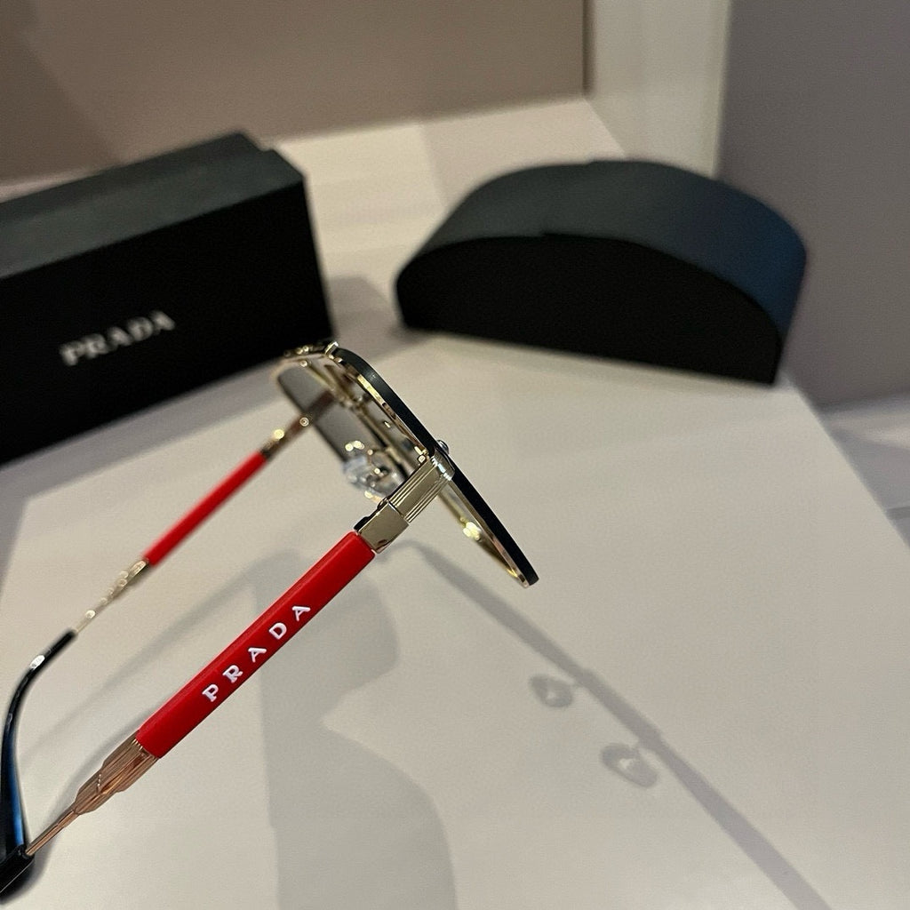 Prada Polarized Fashion Silver Lens Sunglasses for Men - 432055 - detail image 9