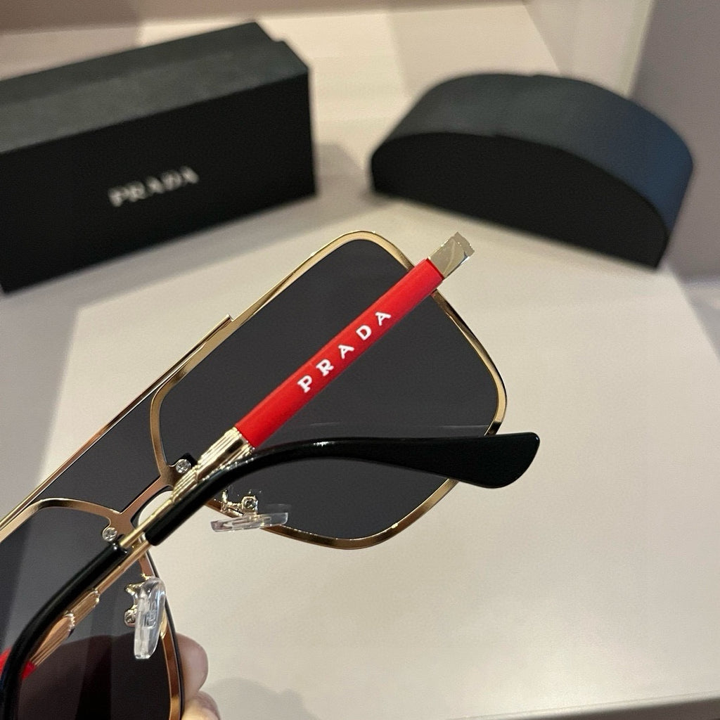 Prada Polarized Fashion Silver Lens Sunglasses for Men - 415690 - detail image 7