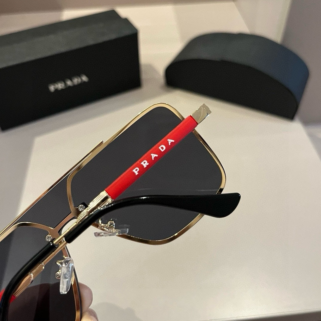 Prada Polarized Fashion Silver Lens Sunglasses for Men - 415690 - detail image 7