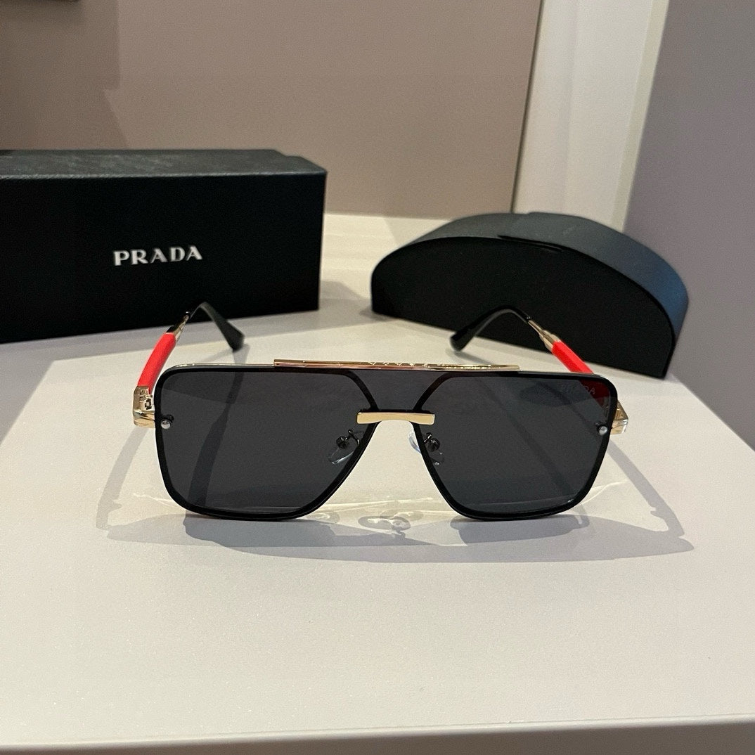 Prada Polarized Fashion Silver Lens Sunglasses for Men - 415690 - detail image 5