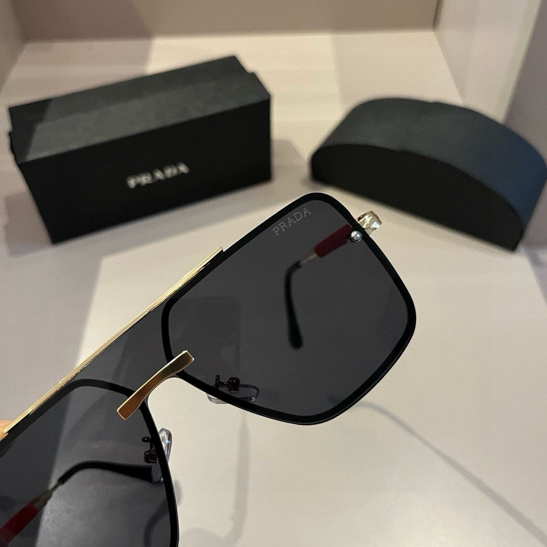 Prada Polarized Fashion Silver Lens Sunglasses for Men - 432055 - detail image 6