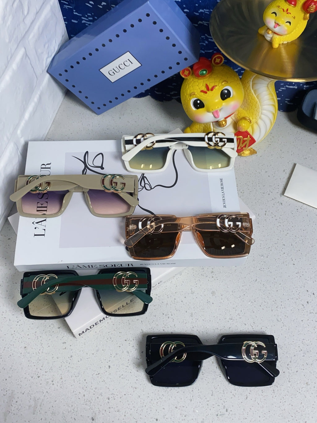 Gucci Polarized Fashion Brown Lens Sunglasses for Women - detail image 11