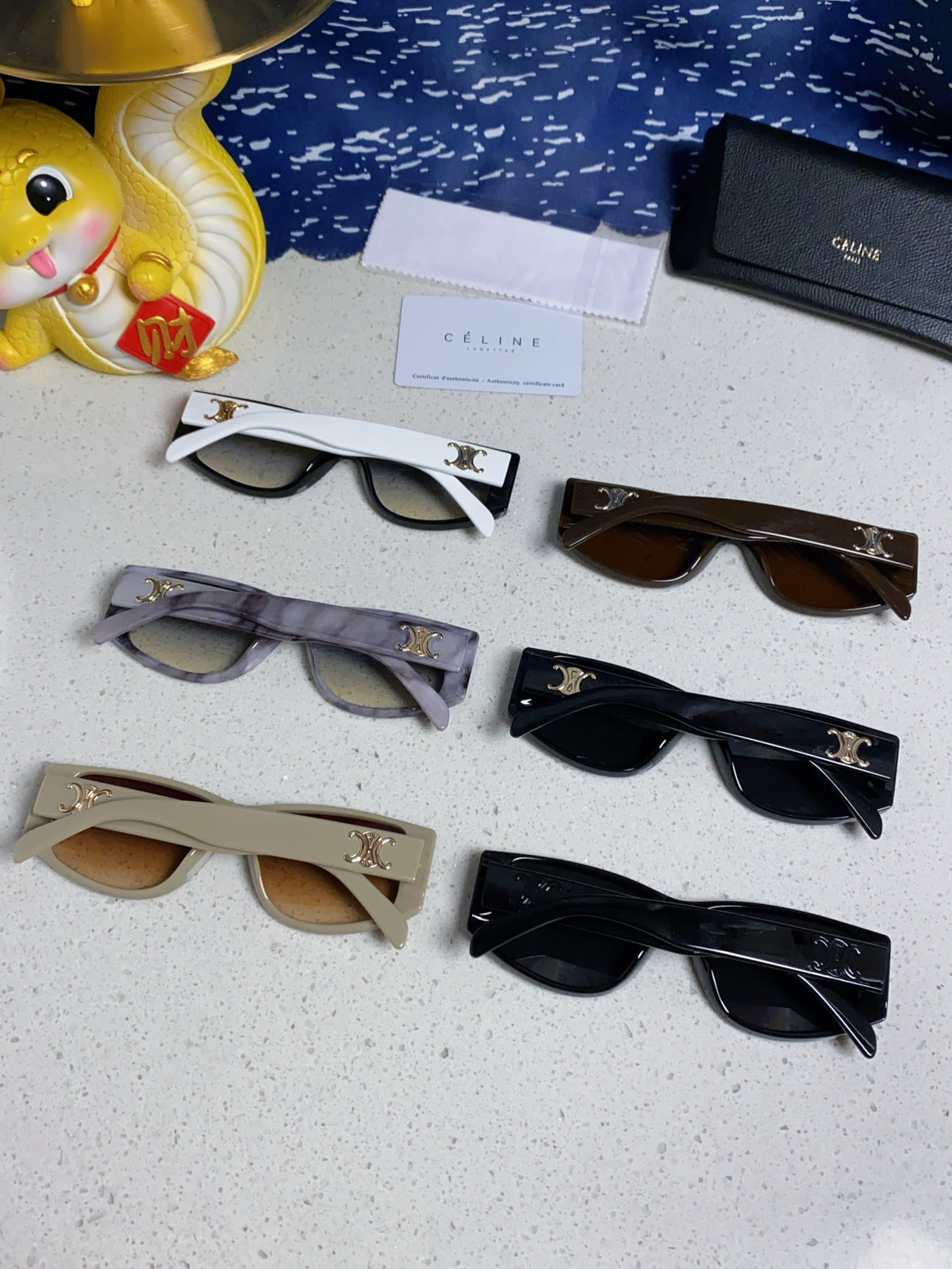 Celine Oversized Brown Lens Sunglasses for Women - detail image 10