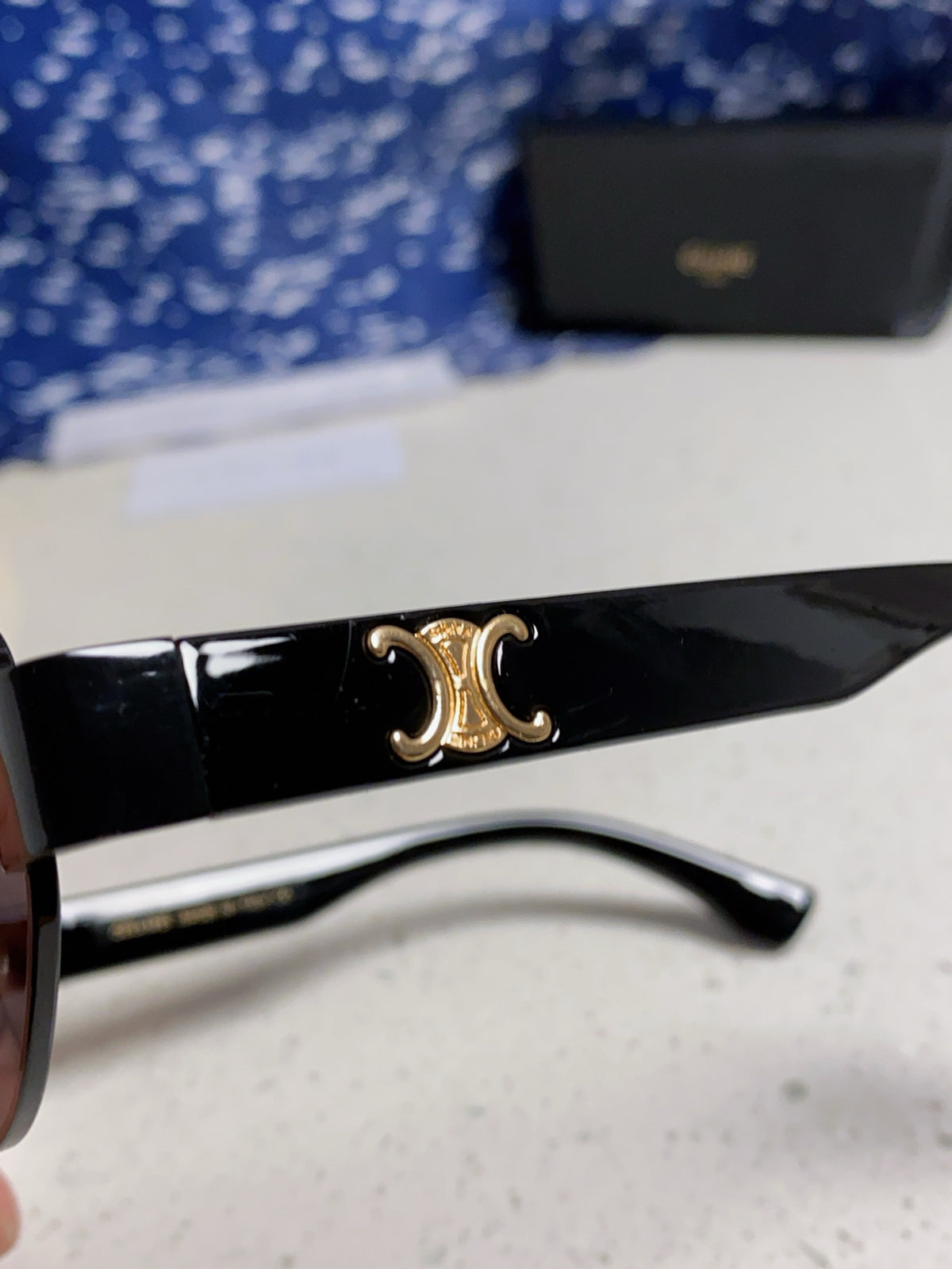 Celine Round Blue Lens Sunglasses for Men & Women - 398835 - detail image 7