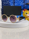 Saint Laurent Metal Round Brown Lens Sunglasses for Men & Women
