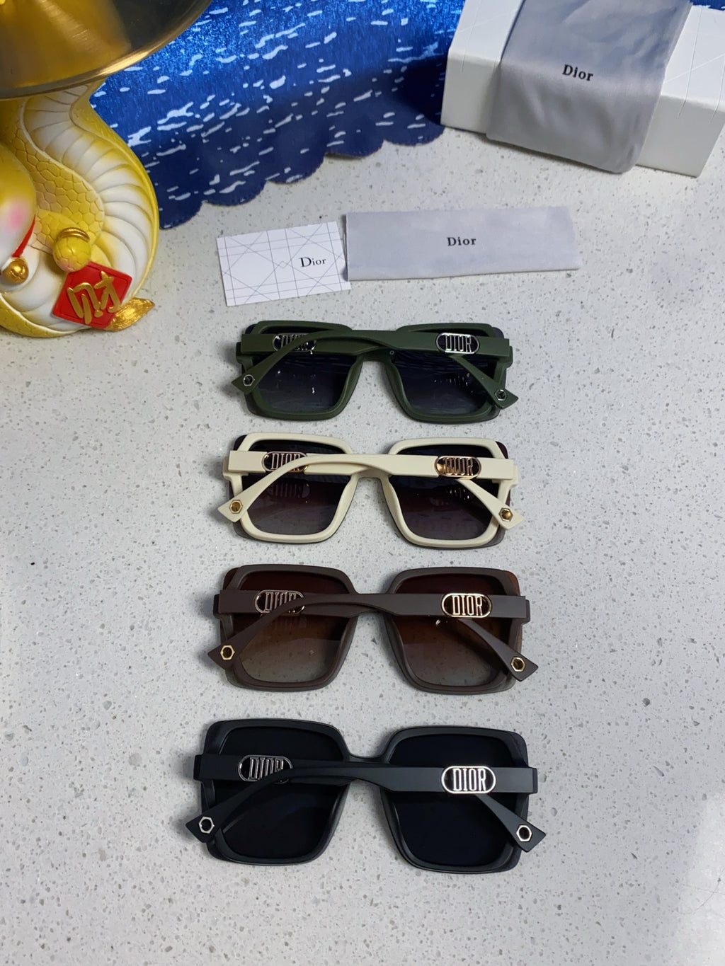 Dior Polarized Fashion Black Lens Sunglasses for Women - 465356 - detail image 12