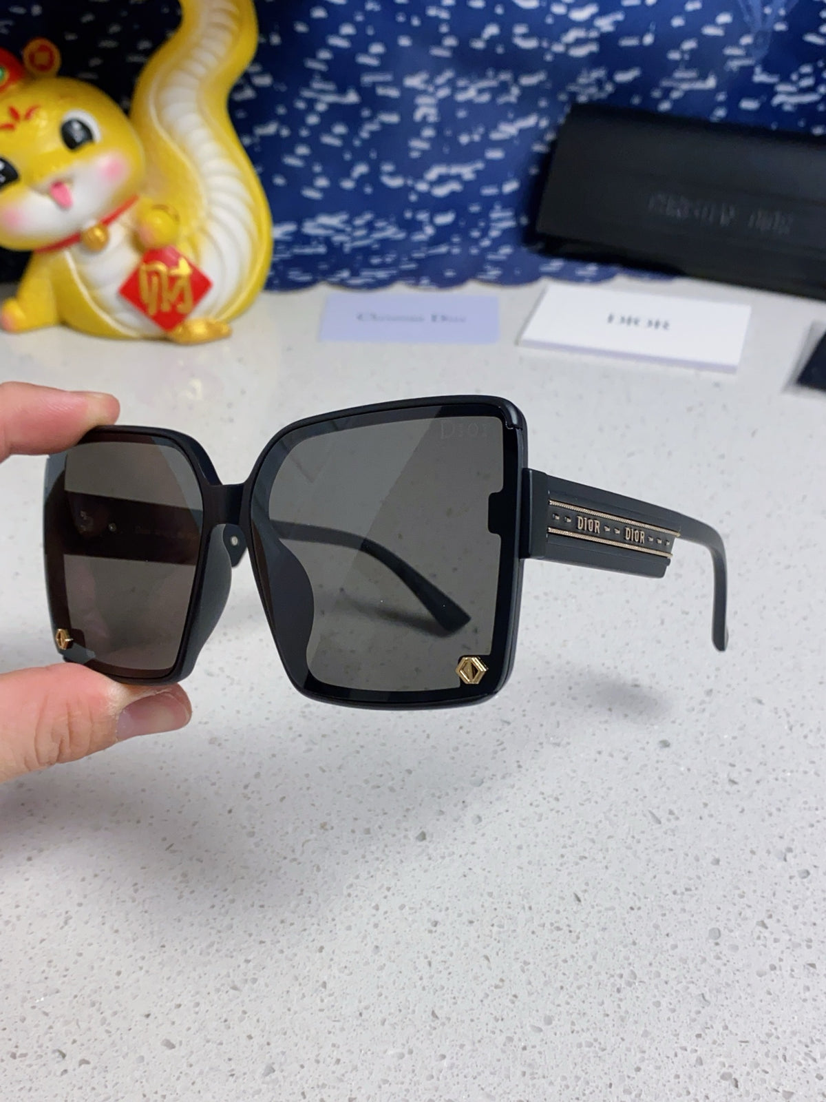 Dior Polarized Fashion Black Lens Sunglasses for Women - 431826 - detail image 6
