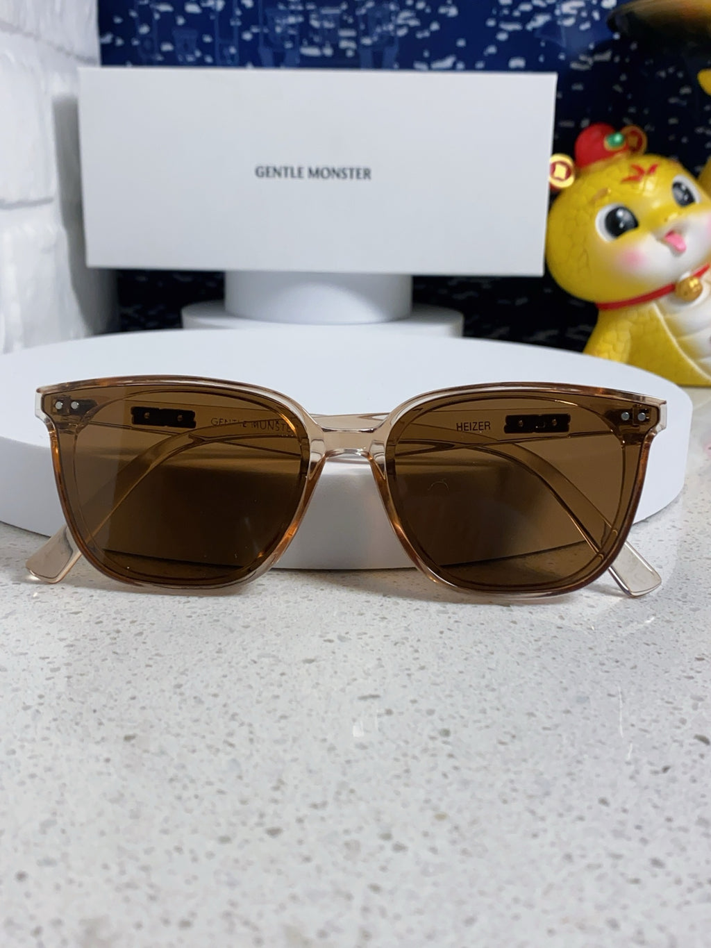 Gentle Monster HEIZER Square Brown Lens Sunglasses for Men & Women - 432933 - detail image 9