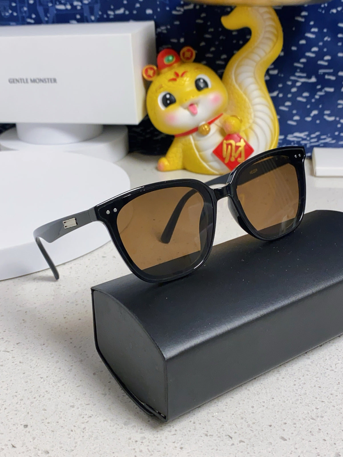 Gentle Monster HEIZER Square Brown Lens Sunglasses for Men & Women - detail image 10