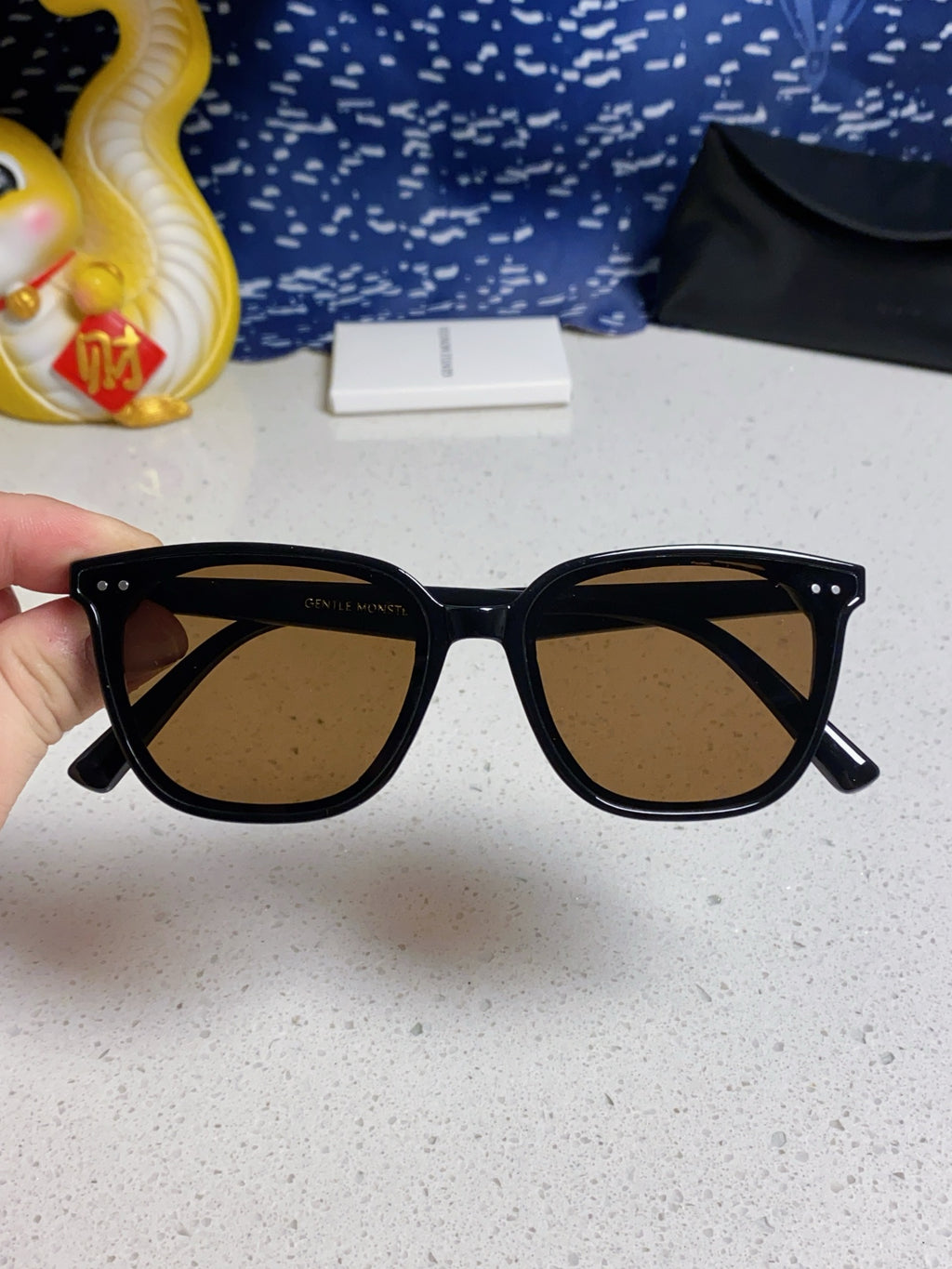 Gentle Monster HEIZER Square Brown Lens Sunglasses for Men & Women - detail image 4