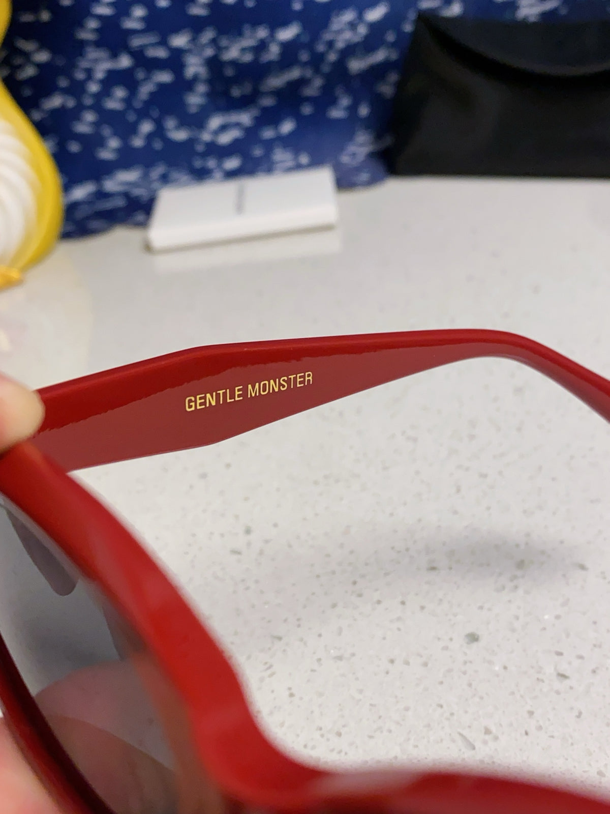 Gentle Monster ROCOCO Cat-Eye Red Lens Sunglasses for Men & Women - detail image 8