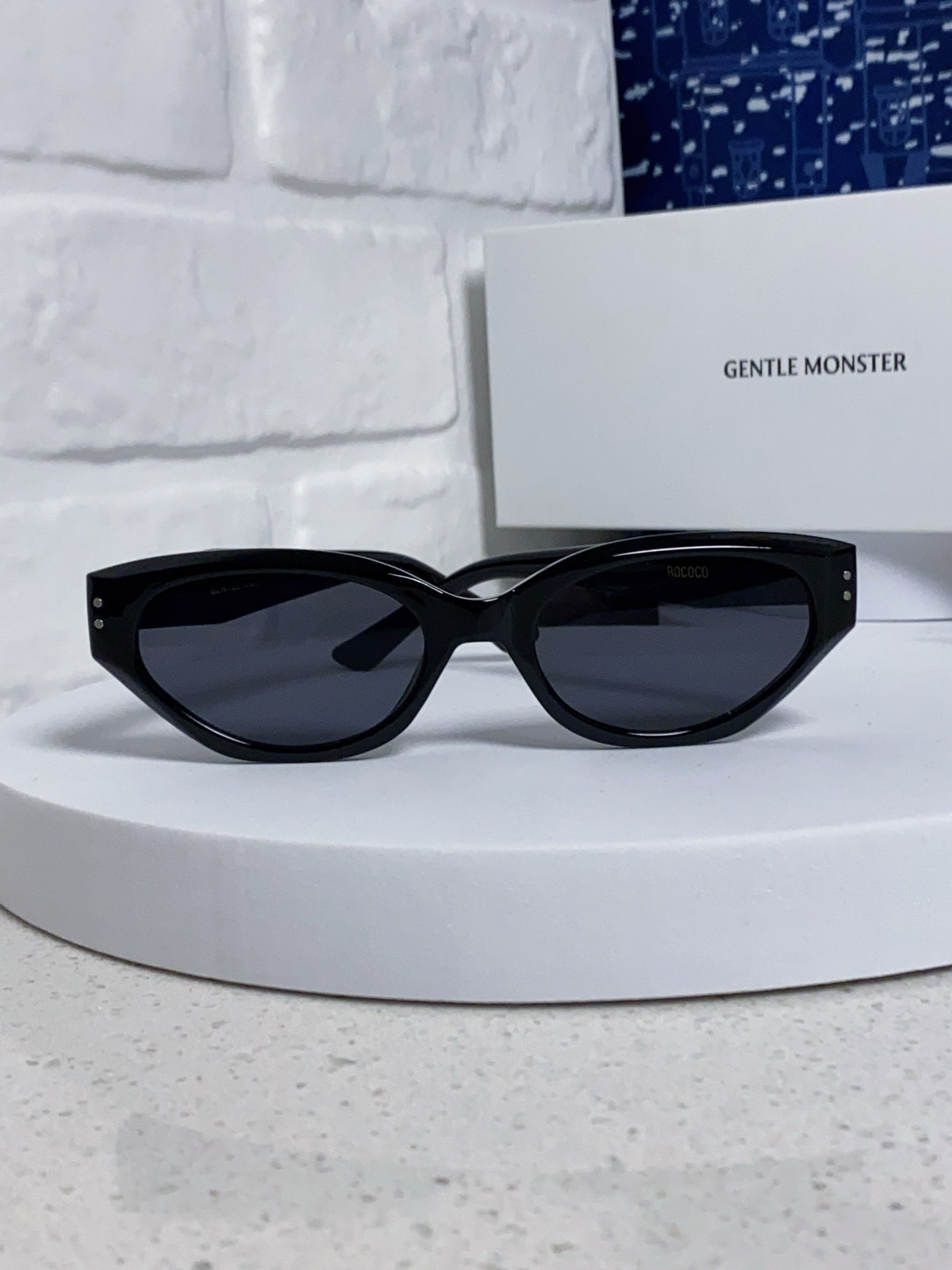 Gentle Monster ROCOCO Cat-Eye Black Lens Sunglasses for Men & Women - detail image 2