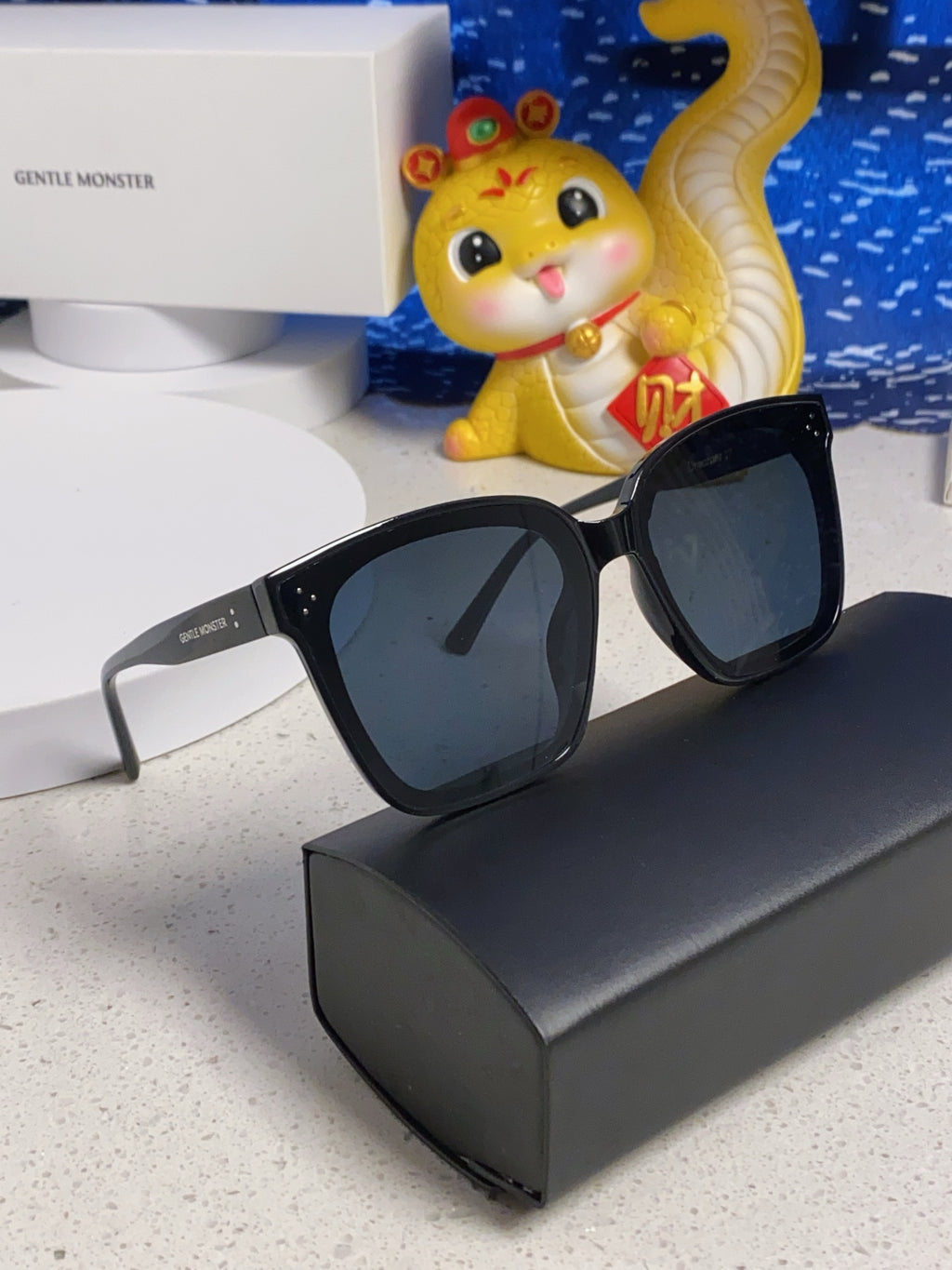 Gentle Monster DREAMER17 Oversized Black Lens Sunglasses for Men & Women - detail image 11