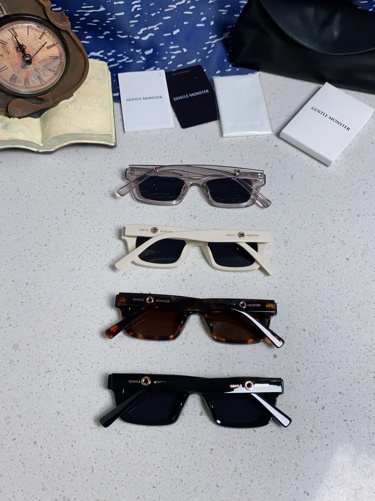 Gentle Monster JENNIE1996 Cat-Eye Brown Lens Sunglasses for Women - detail image 11