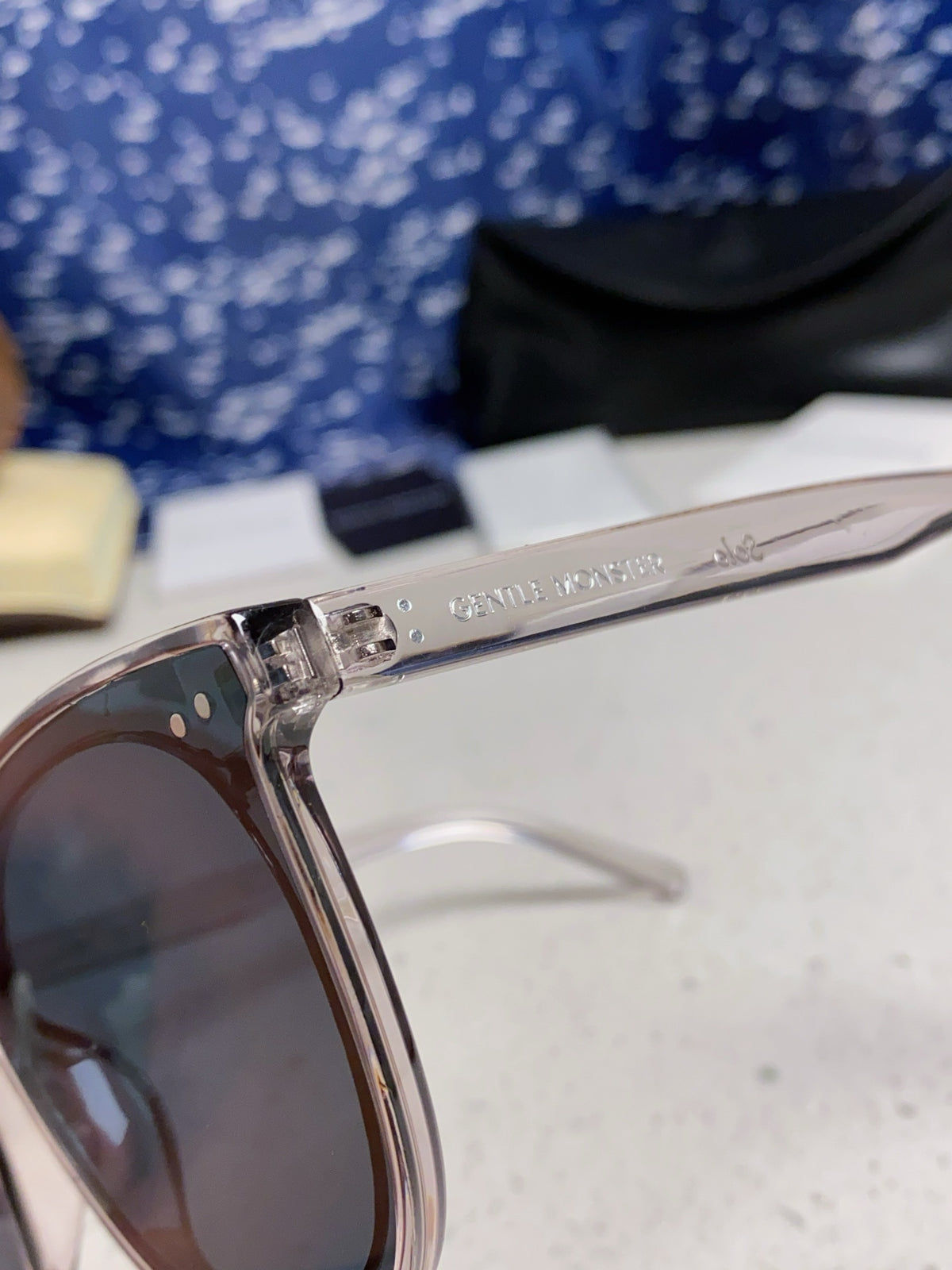 Gentle Monster SOLO Polarized Round Blue Lens Sunglasses for Men & Wo - 372625 - detail image 7