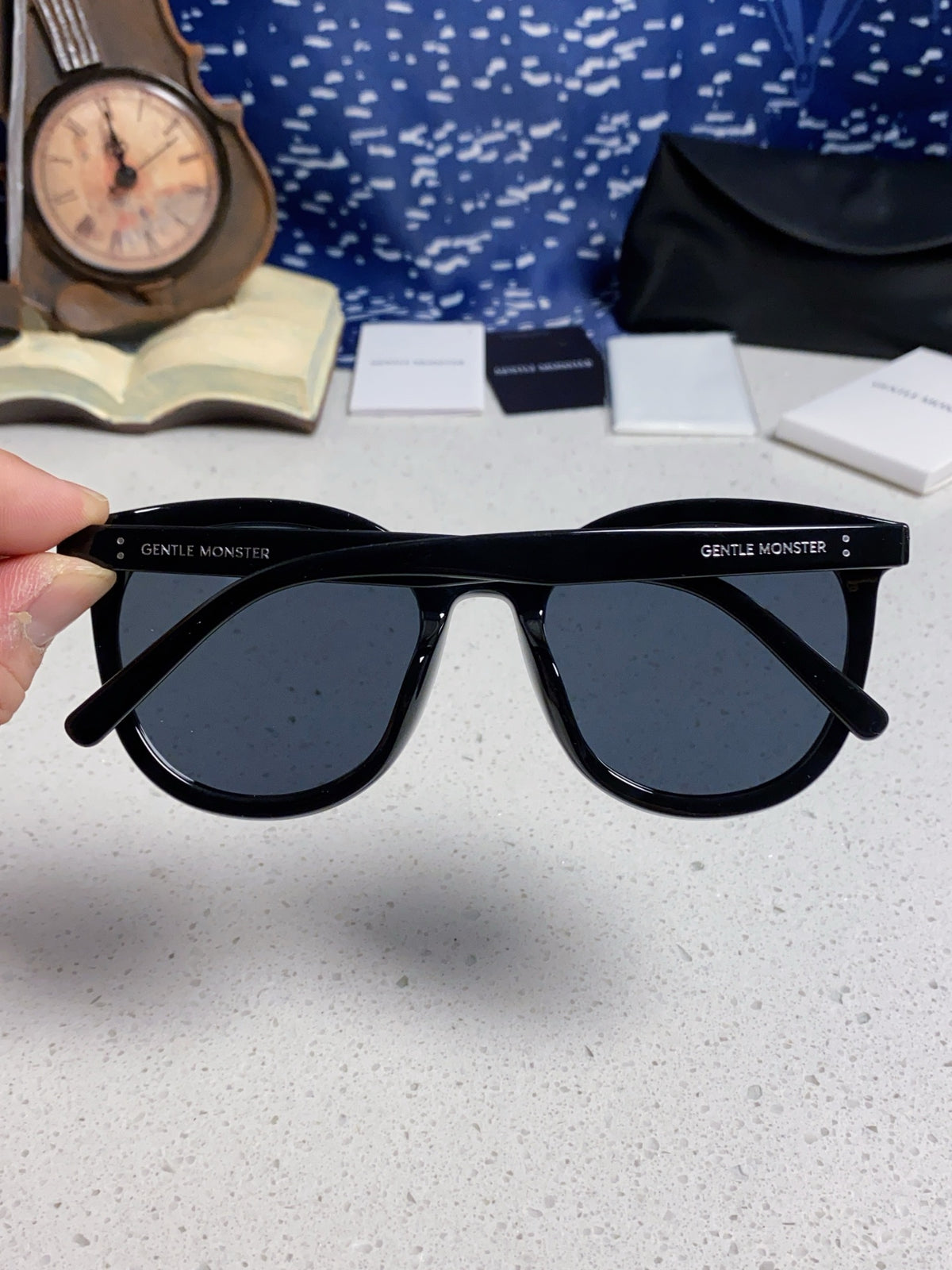 Gentle Monster SOLO Polarized Round Red Lens Sunglasses for Men & Women - detail image 5