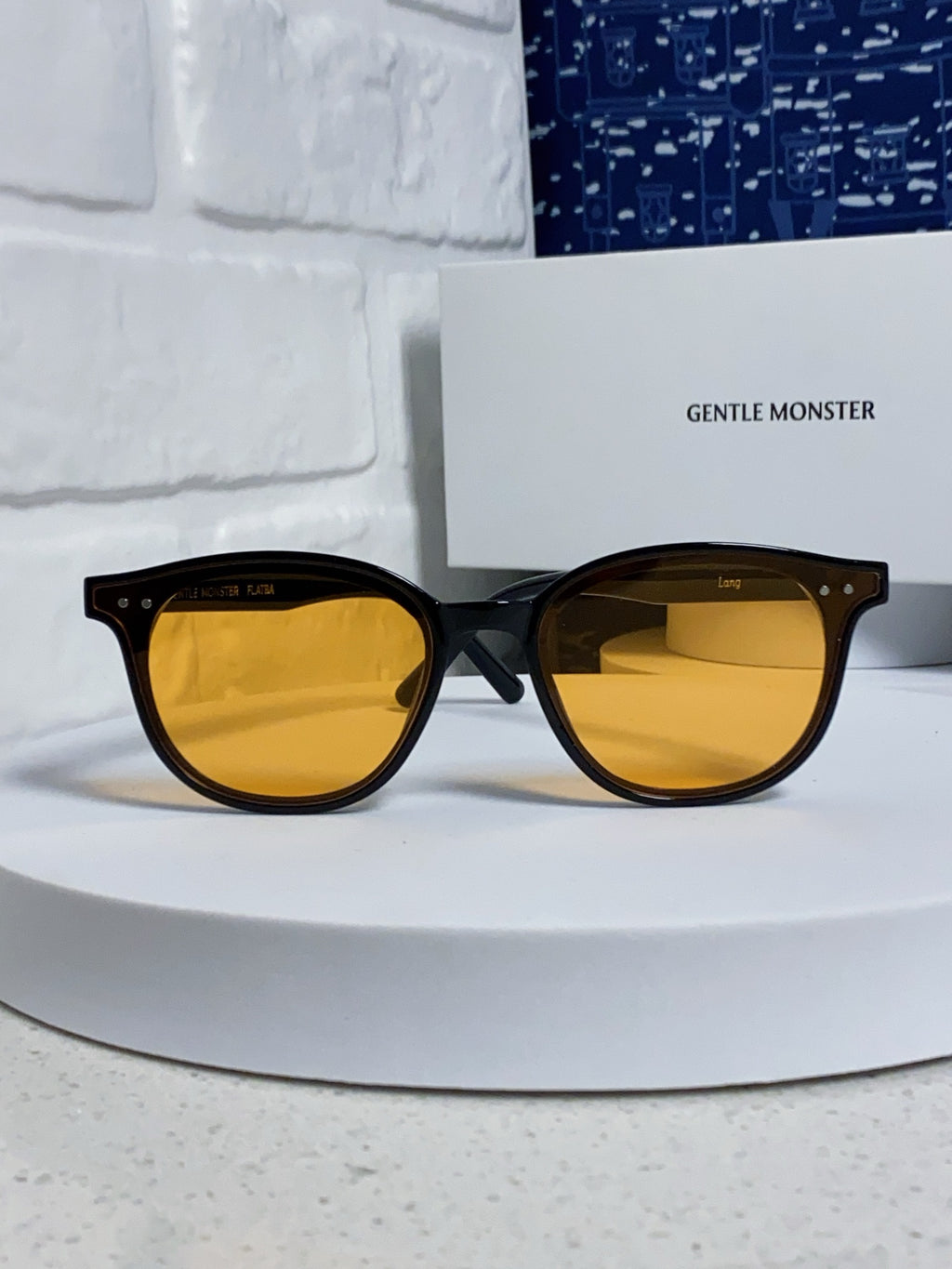 Gentle Monster LANG Square Orange Lens Sunglasses for Men & Women - detail image 2