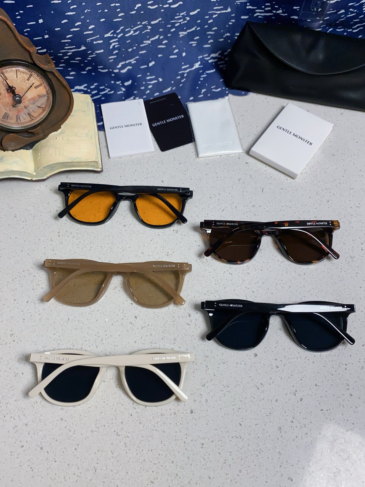 Gentle Monster LANG Square Brown Lens Sunglasses for Men & Women - detail image 11