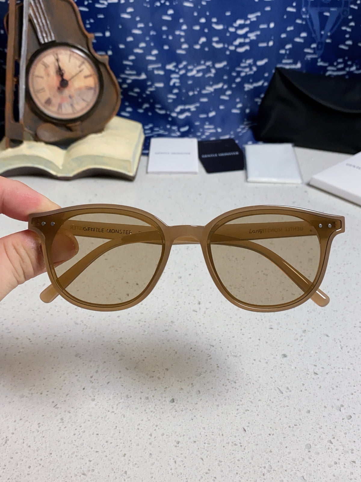 Gentle Monster LANG Square Gray Lens Sunglasses for Men & Women - detail image 4