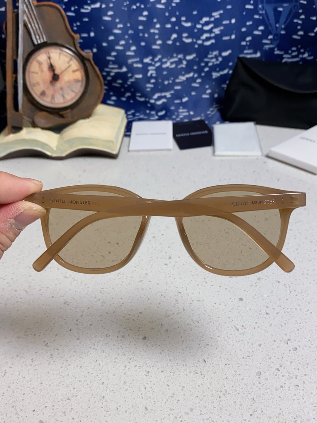 Gentle Monster LANG Square Gray Lens Sunglasses for Men & Women - detail image 5